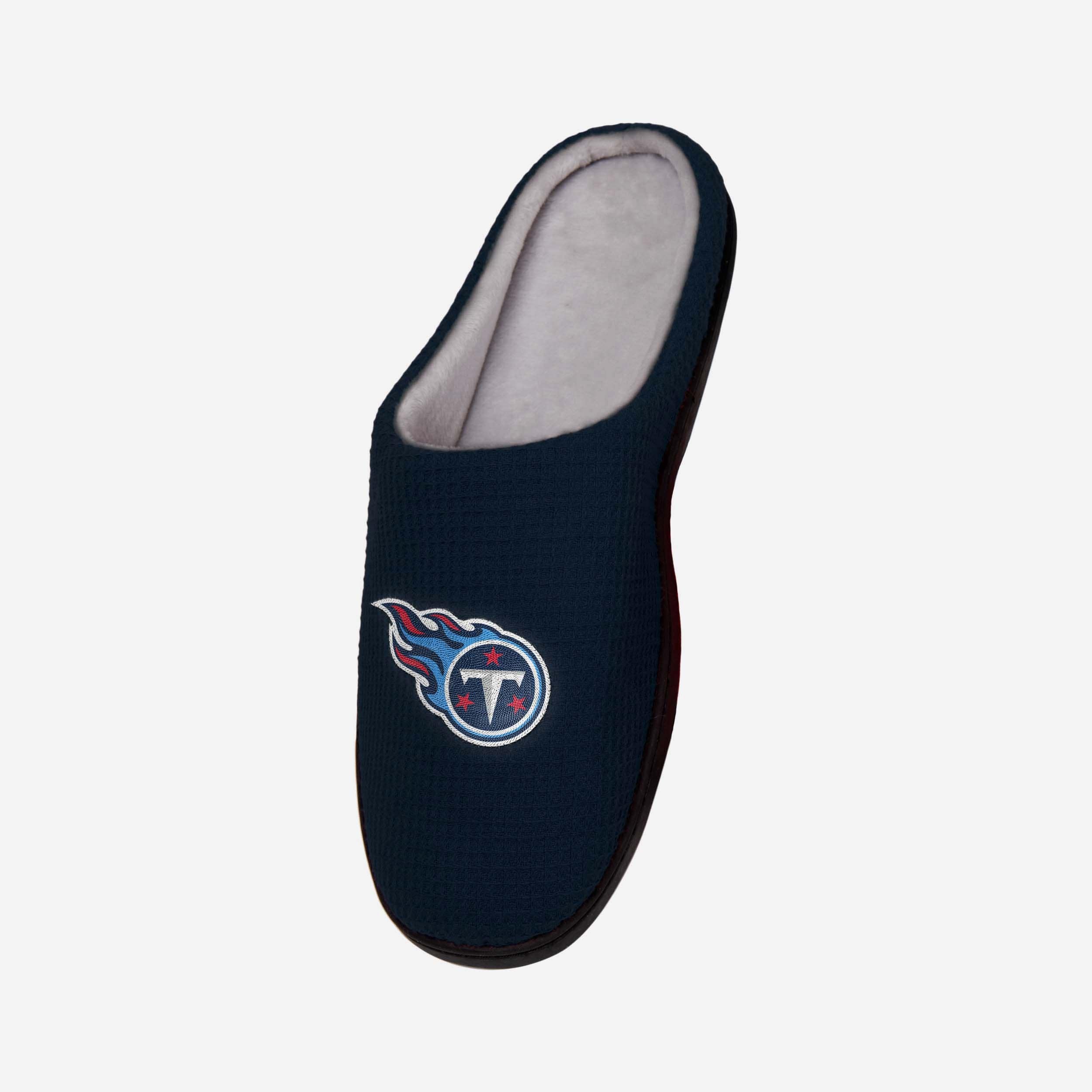 Tennessee Titans Luxury Memory Foam Slide Slippers - Show Your Team Spirit!