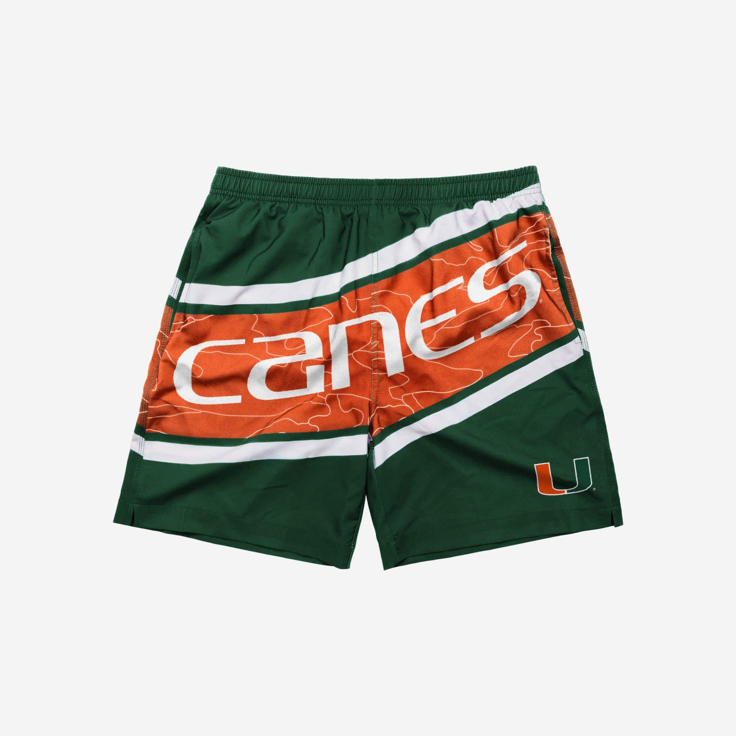 Miami Hurricanes Bold Wordmark Swim Trunks - Show Your Fandom!