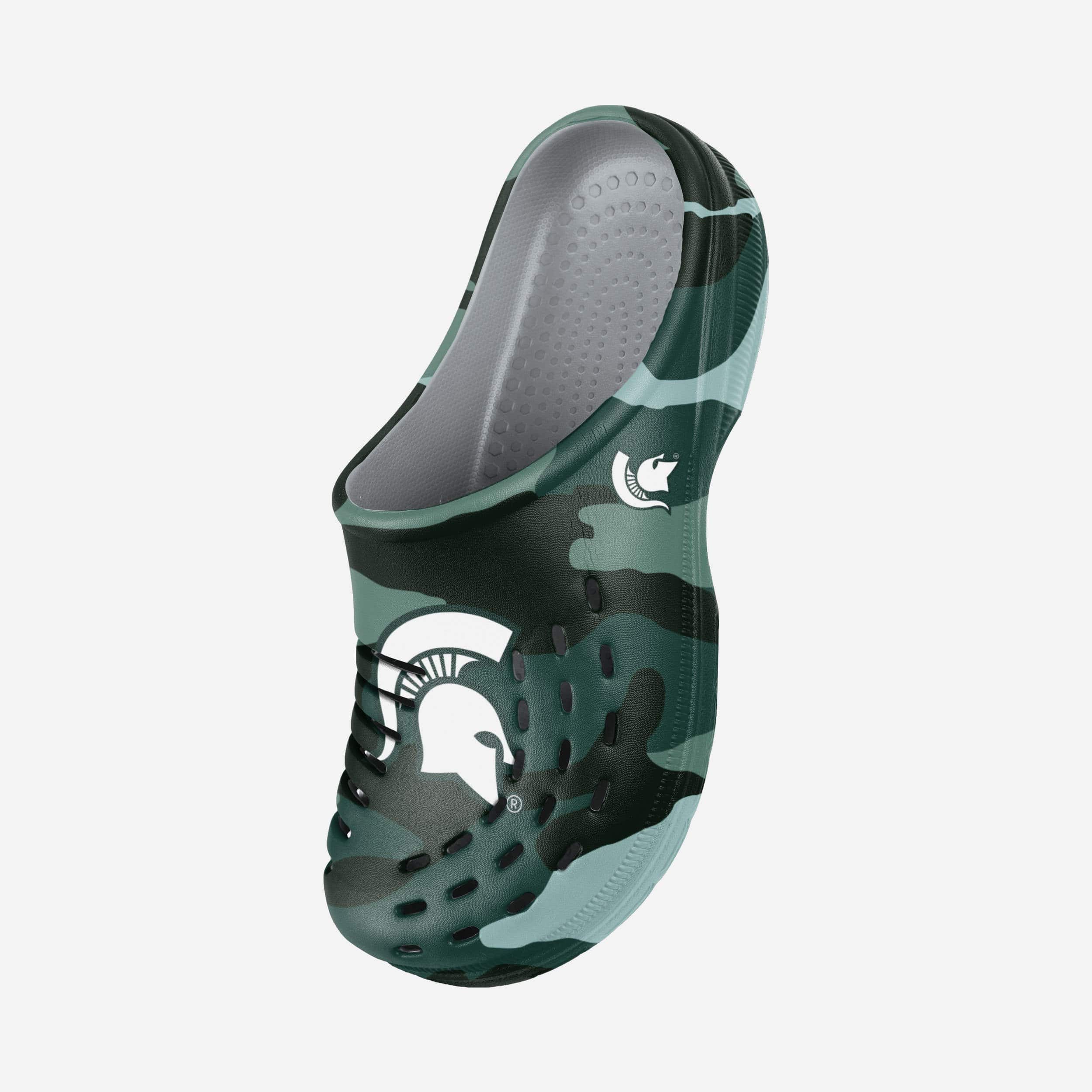 Michigan State Spartans Tonal Camo Clogs - Show Your Fandom!