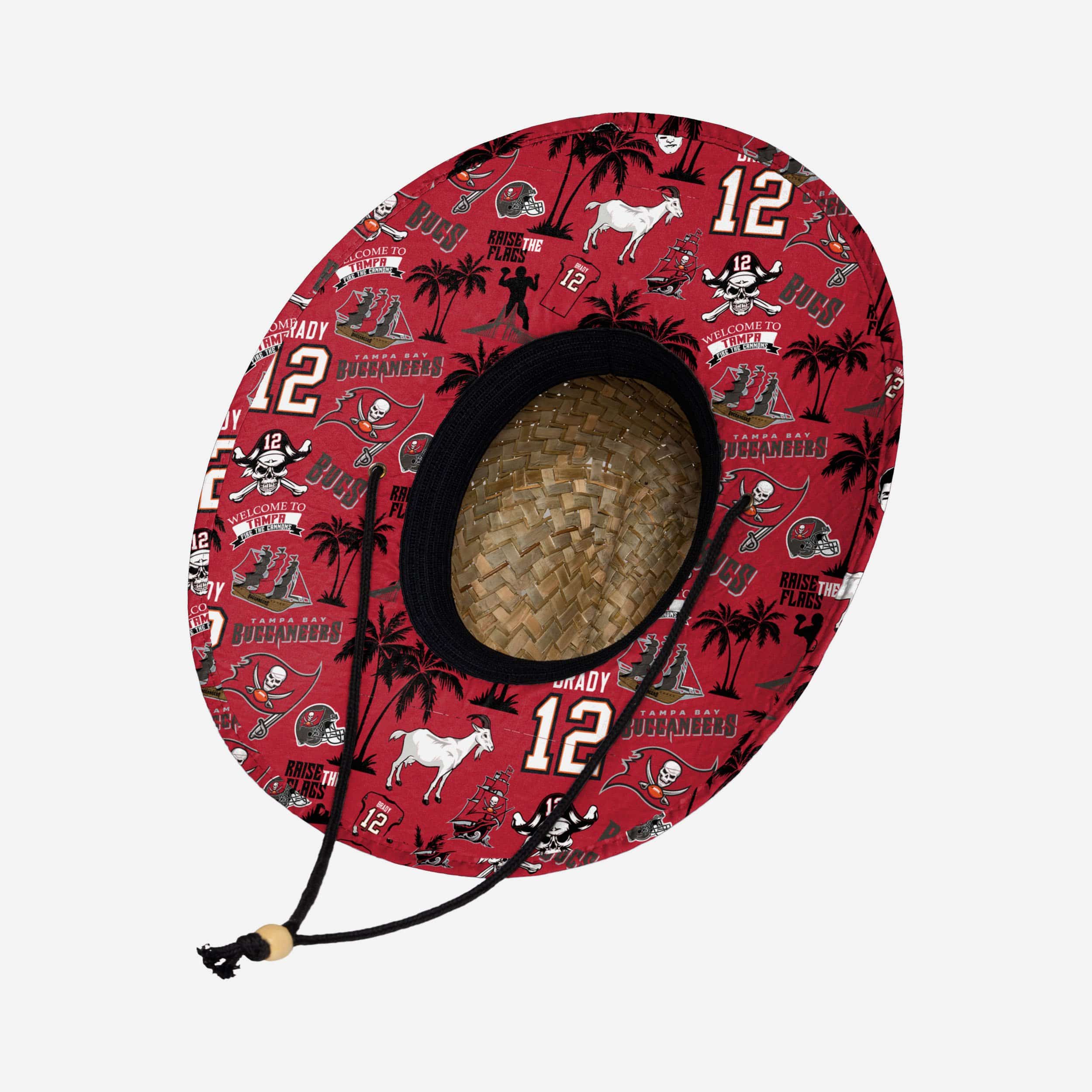 Tom Brady Tampa Bay Buccaneers Floral Straw Hat - The Ultimate Summer Style