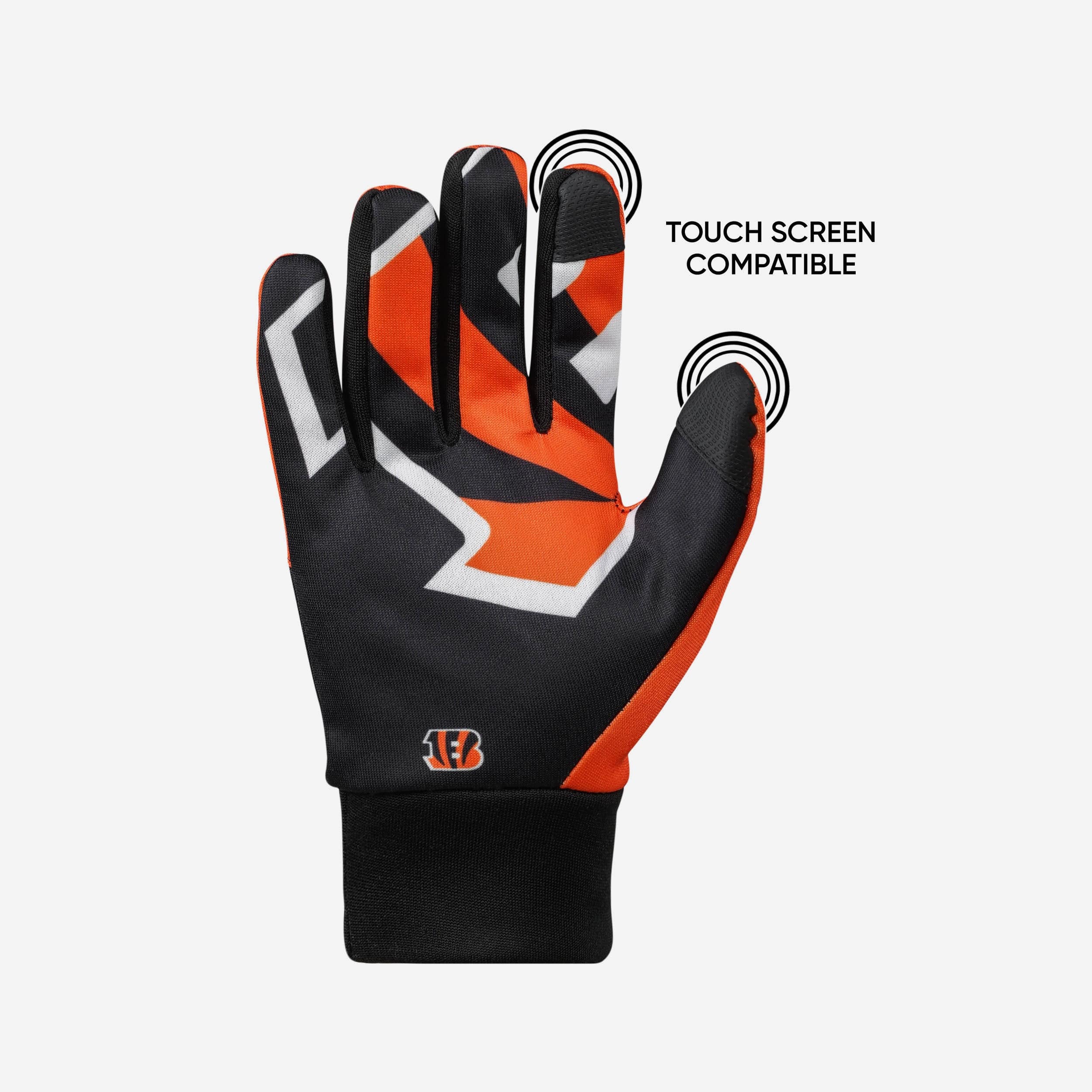 Exciting Cincinnati Bengals Texting Gloves with Palm Logo