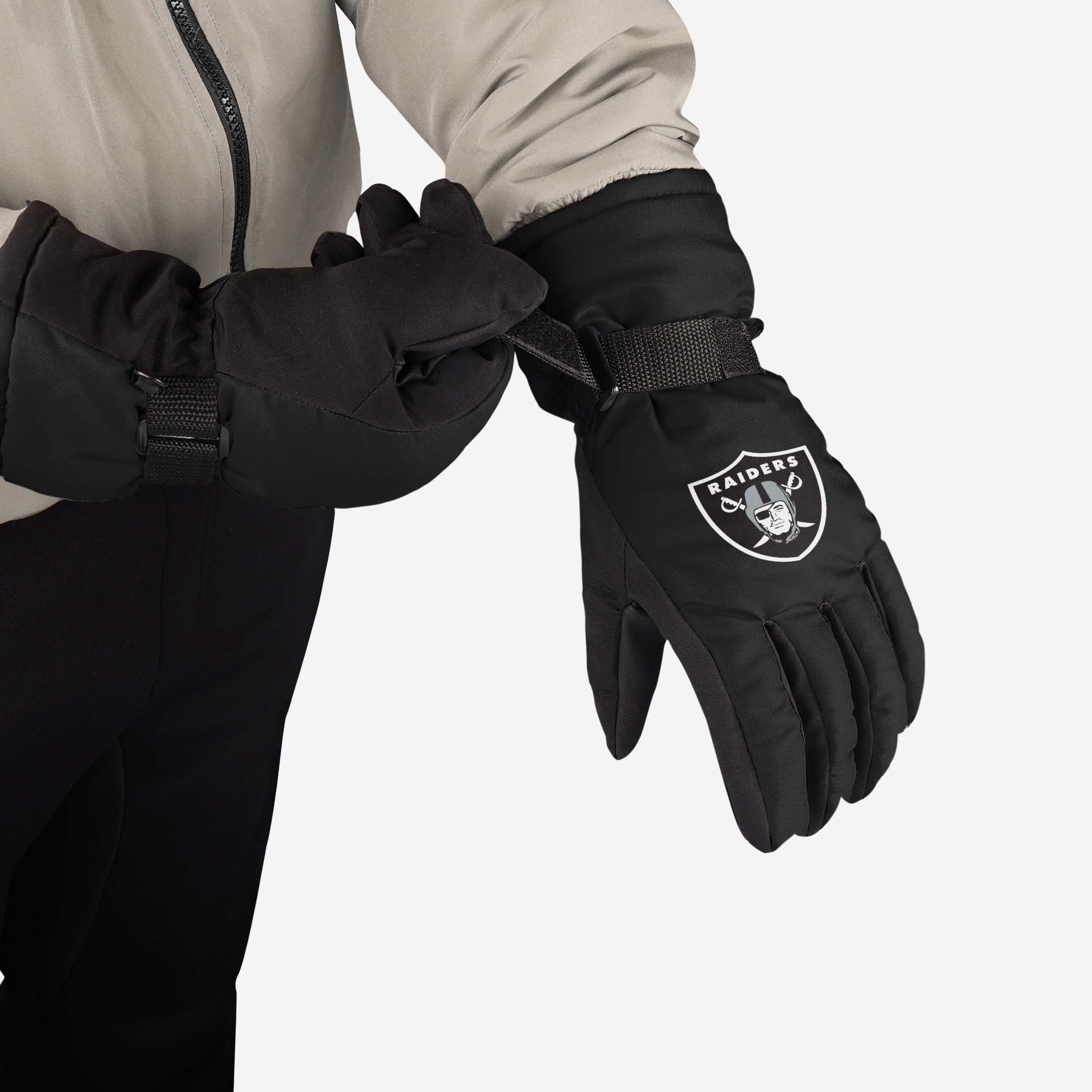 Las Vegas Raiders Big Logo Super Insulated Gloves - Show Your Team Spirit!