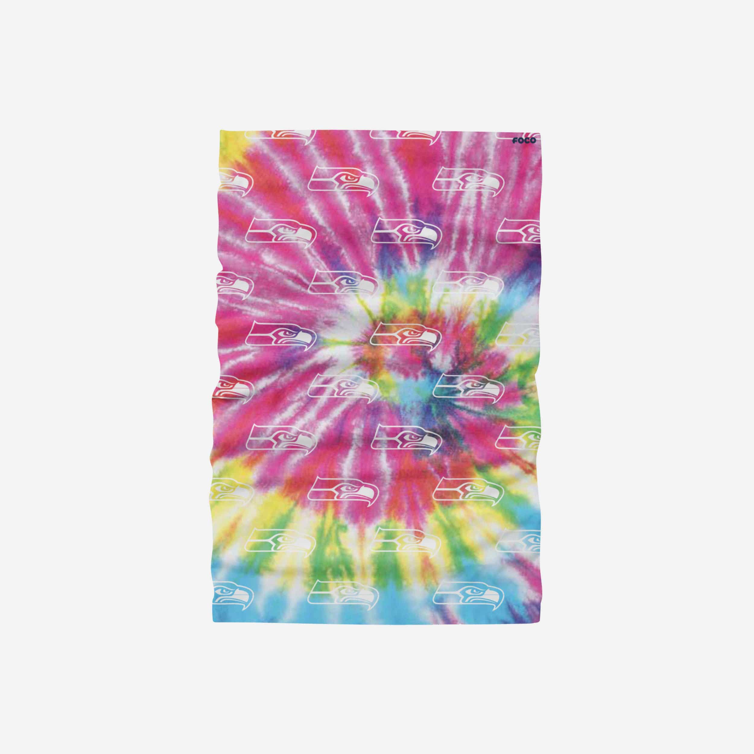 Seattle Seahawks Pastel Tie - Dye Gorgeous Gaiter Scarf