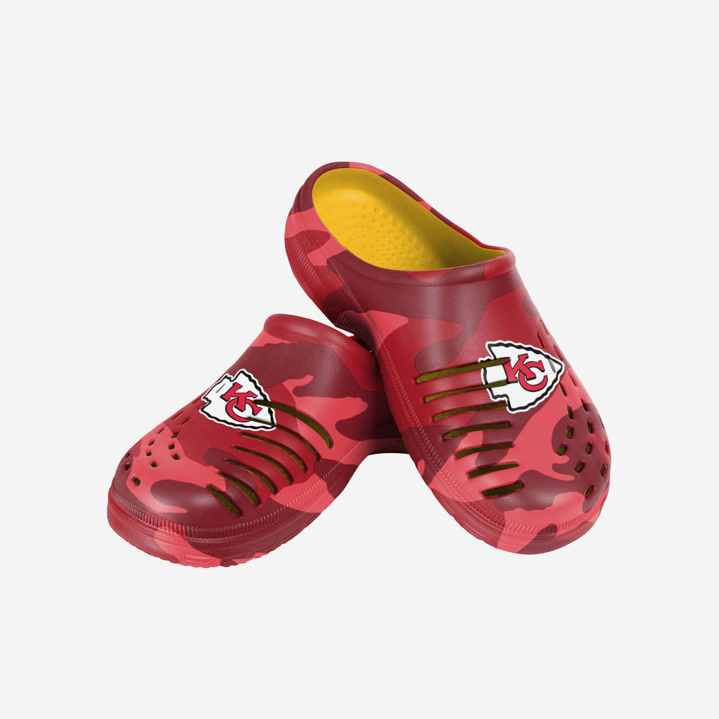 Kansas City Chiefs Tonal Camo Clogs - Show Your Fandom!