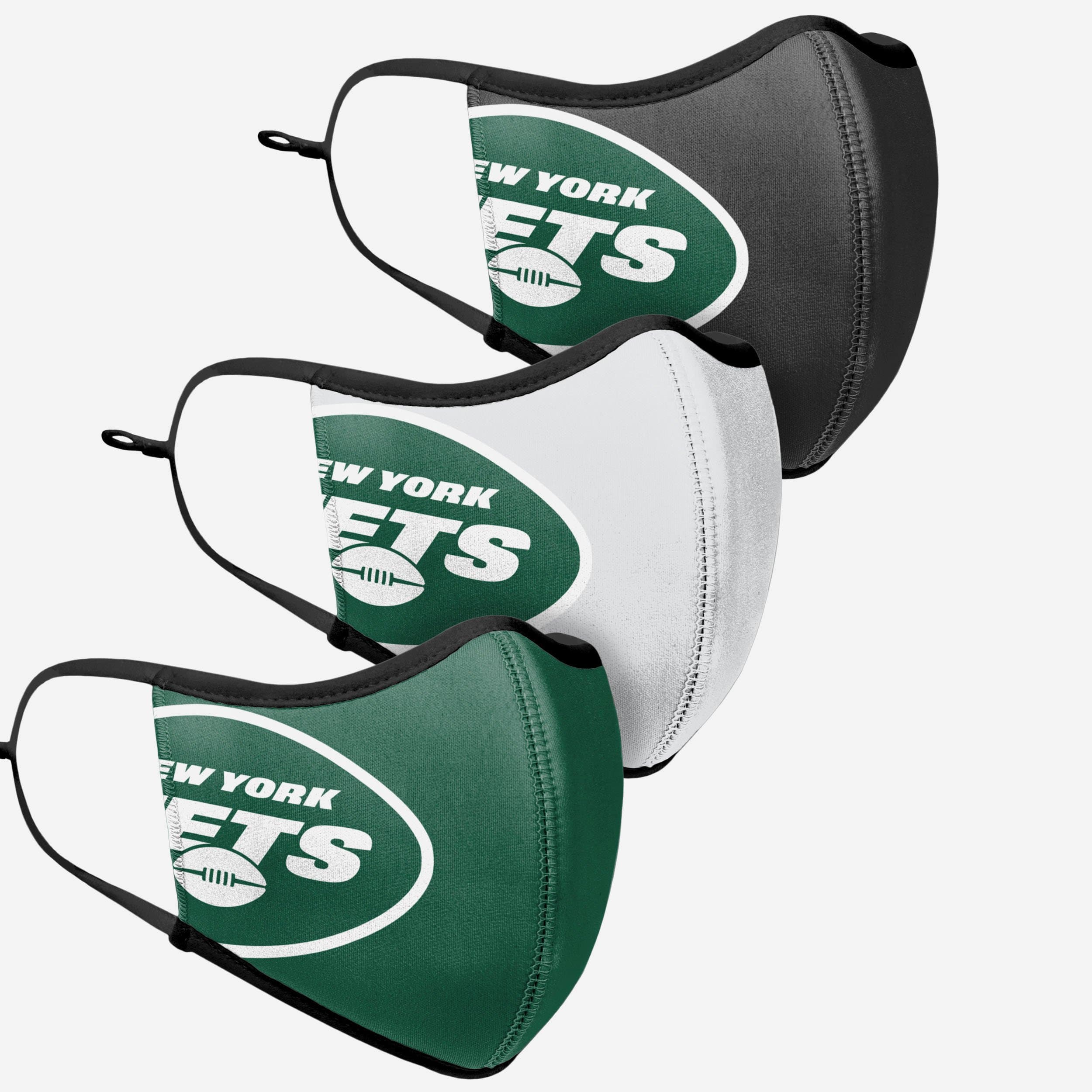 New York Jets Sports 3-Pack Face Cover - Show Your Team Spirit!