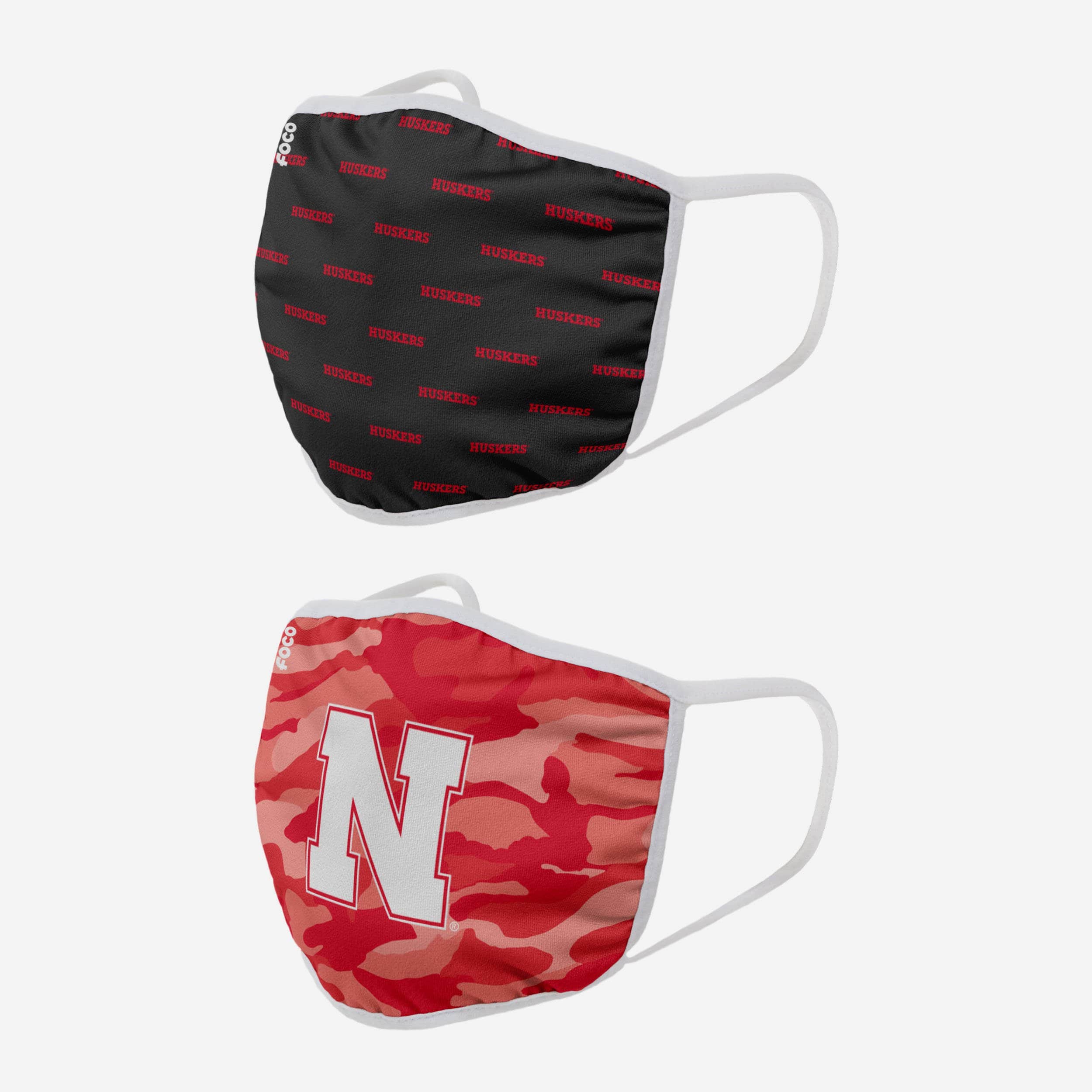 Get Your Hands on This Nebraska Cornhuskers 2-Pack Face Cover Set!