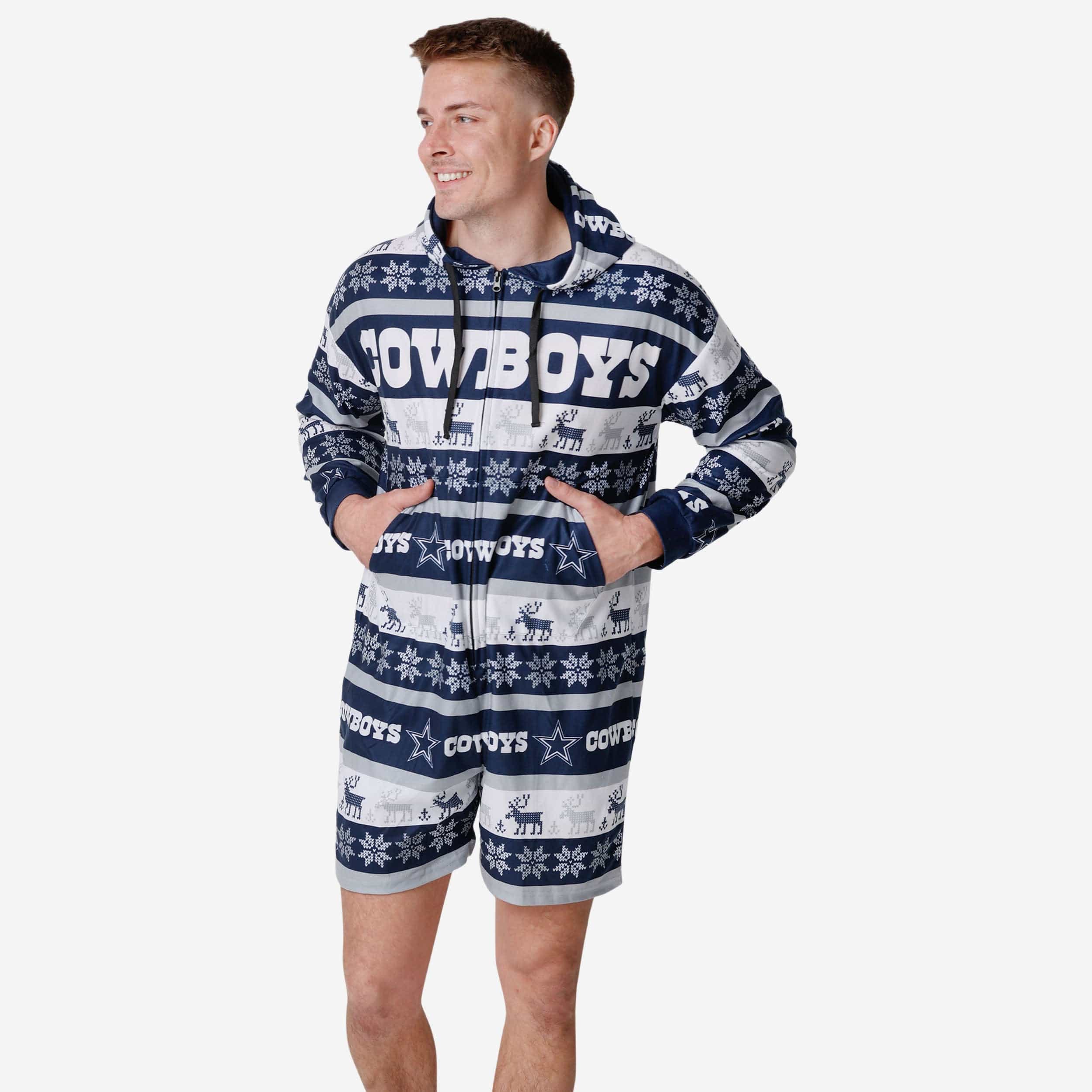 Dallas Cowboys Super Cozy Short One-Piece Pajamas