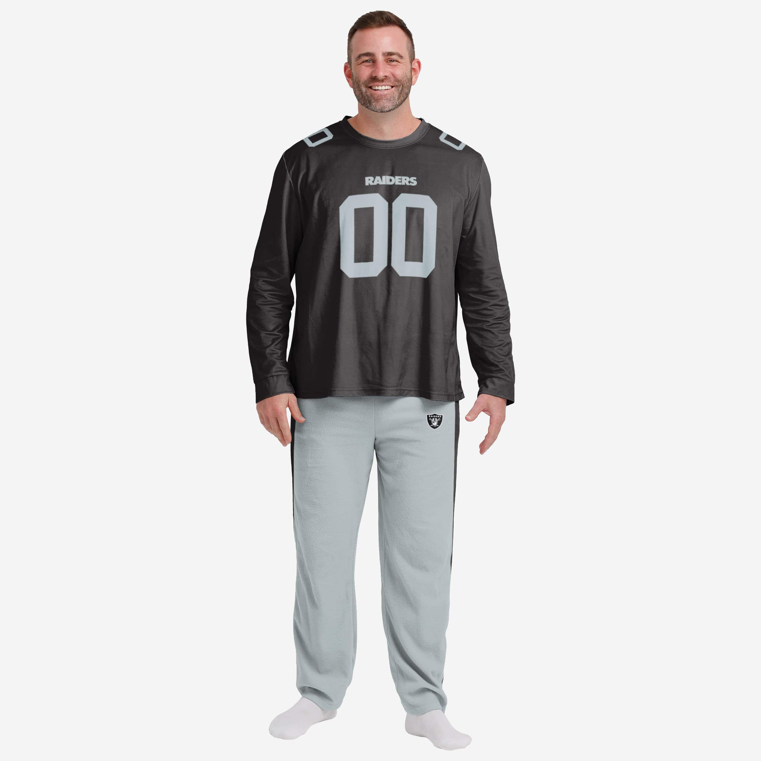 Las Vegas Raiders Super - Cool Gameday Ready Pajama Set
