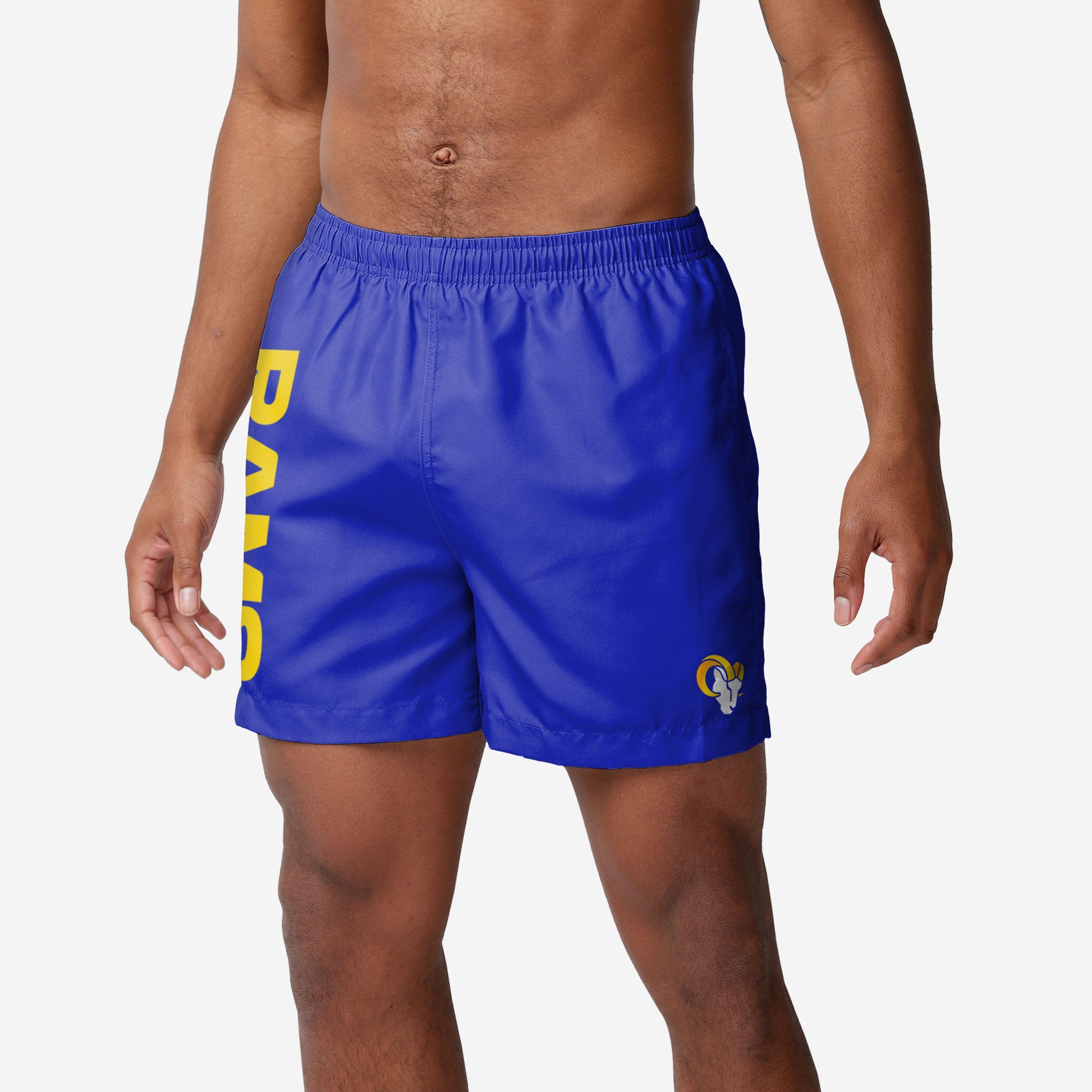 Los Angeles Rams Solid Wordmark 5.5 Super Cool Swimming Trunks