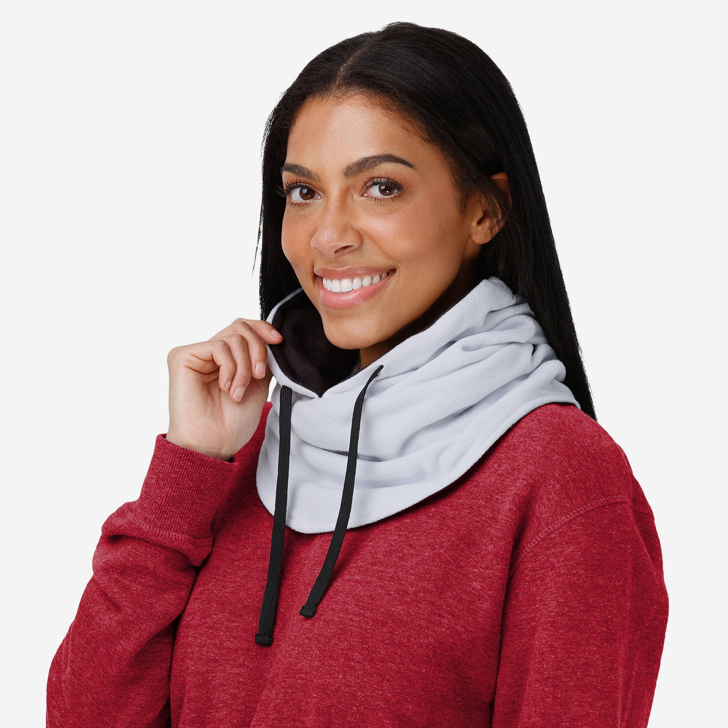 San Francisco 49ers White Magic Drawstring Hooded Gaiter