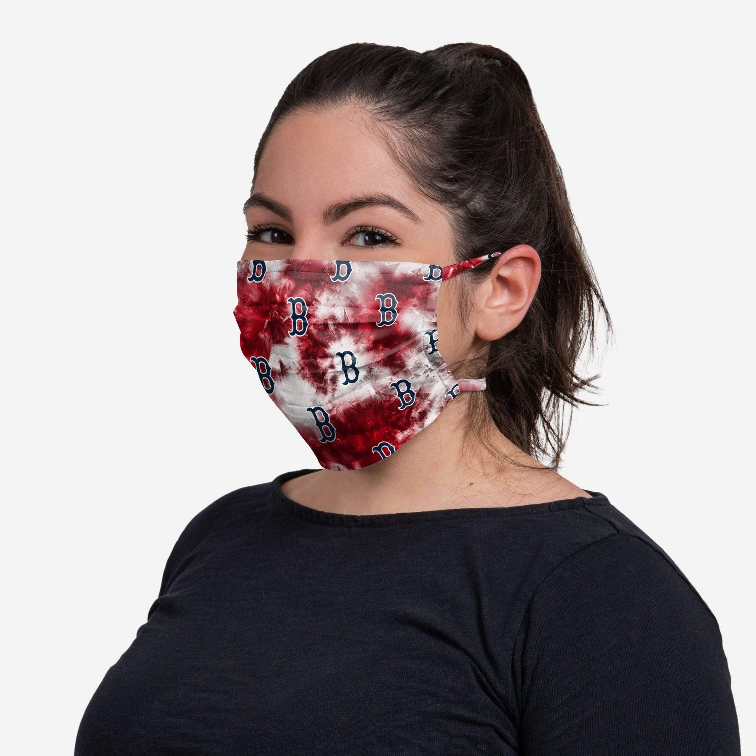 Boston Red Sox Tie-Dye Tie-Back Face Cover: Stylish Game-Day Essential