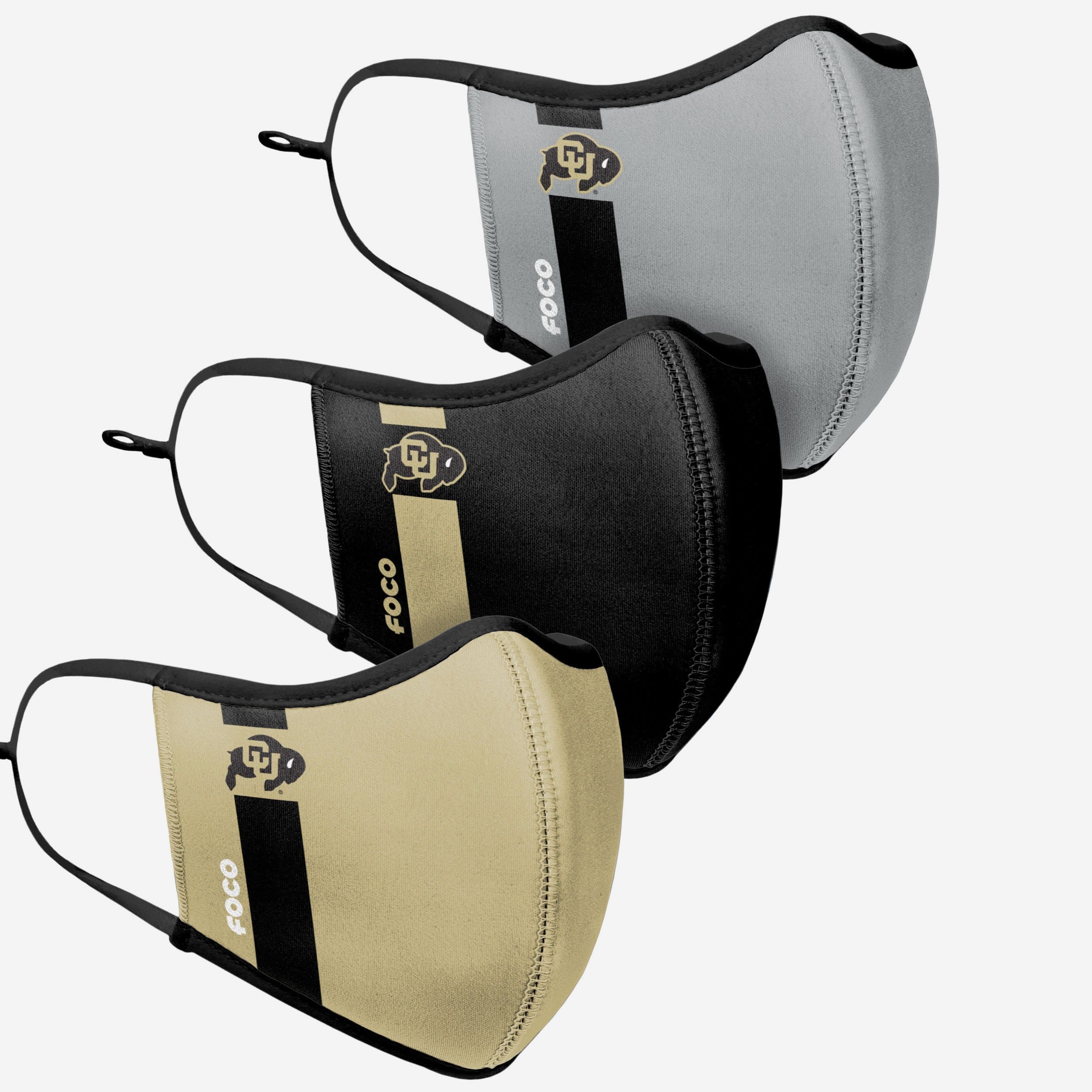 Colorado Buffaloes 3-Pack Sports Face Covers - Represent Your Team in Style!