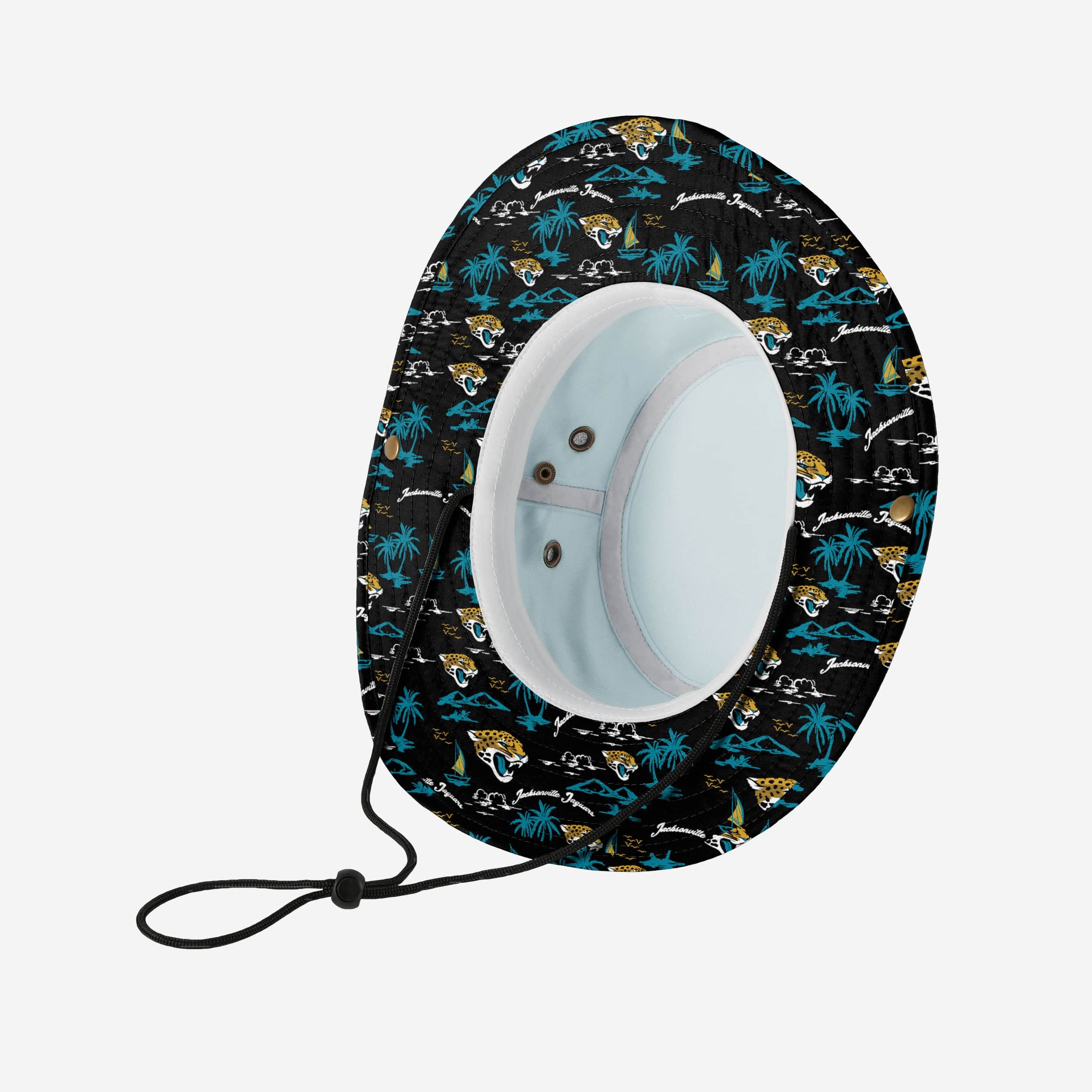 Jacksonville Jaguars Stylish Cropped Big Logo Hybrid Boonie Hat