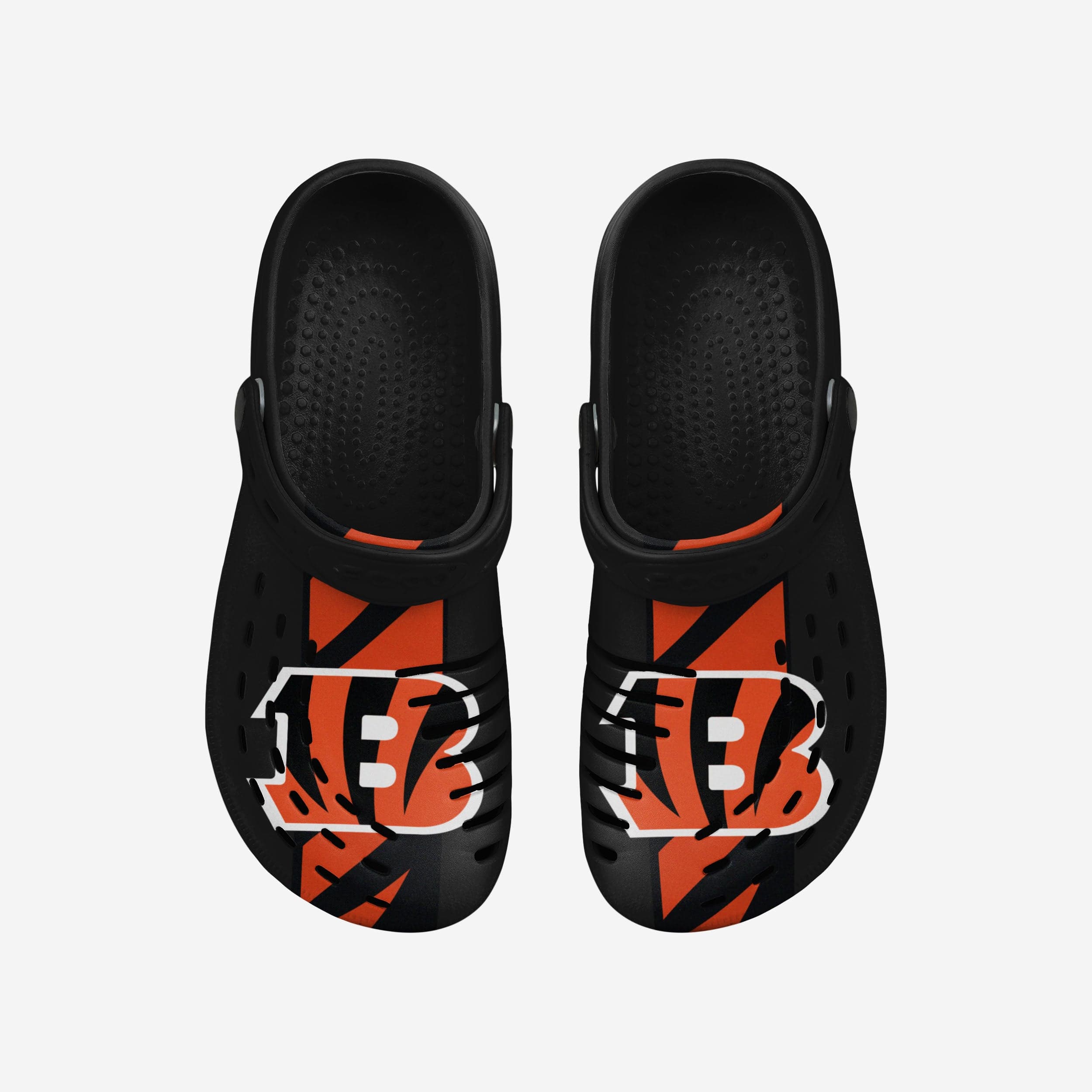 Cincinnati Bengals Team Stripe Clogs with Straps - Your Ultimate Sports Companion