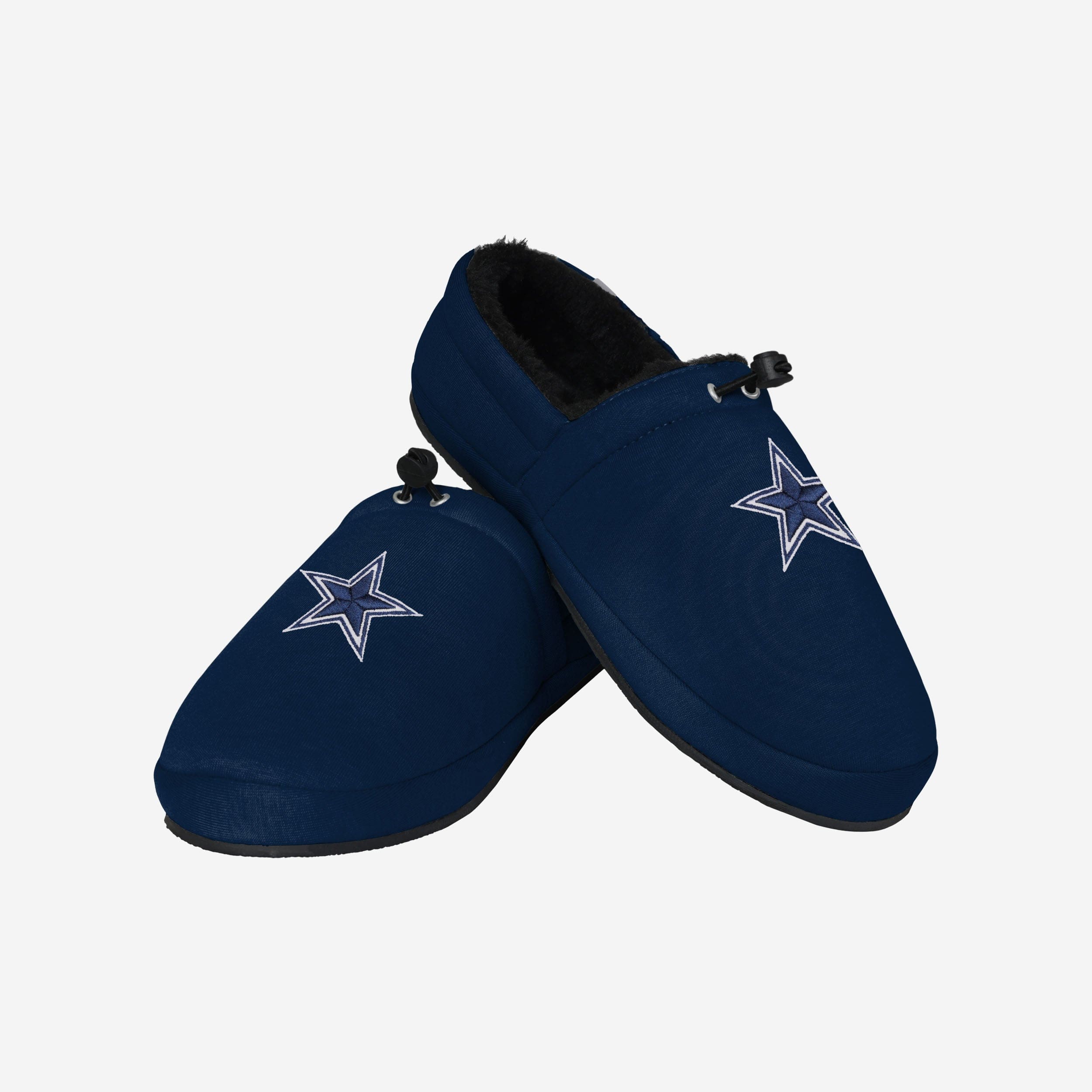 Dallas Cowboys Big Logo Athletic Moccasin Slippers - Show Your Team Pride in Style!