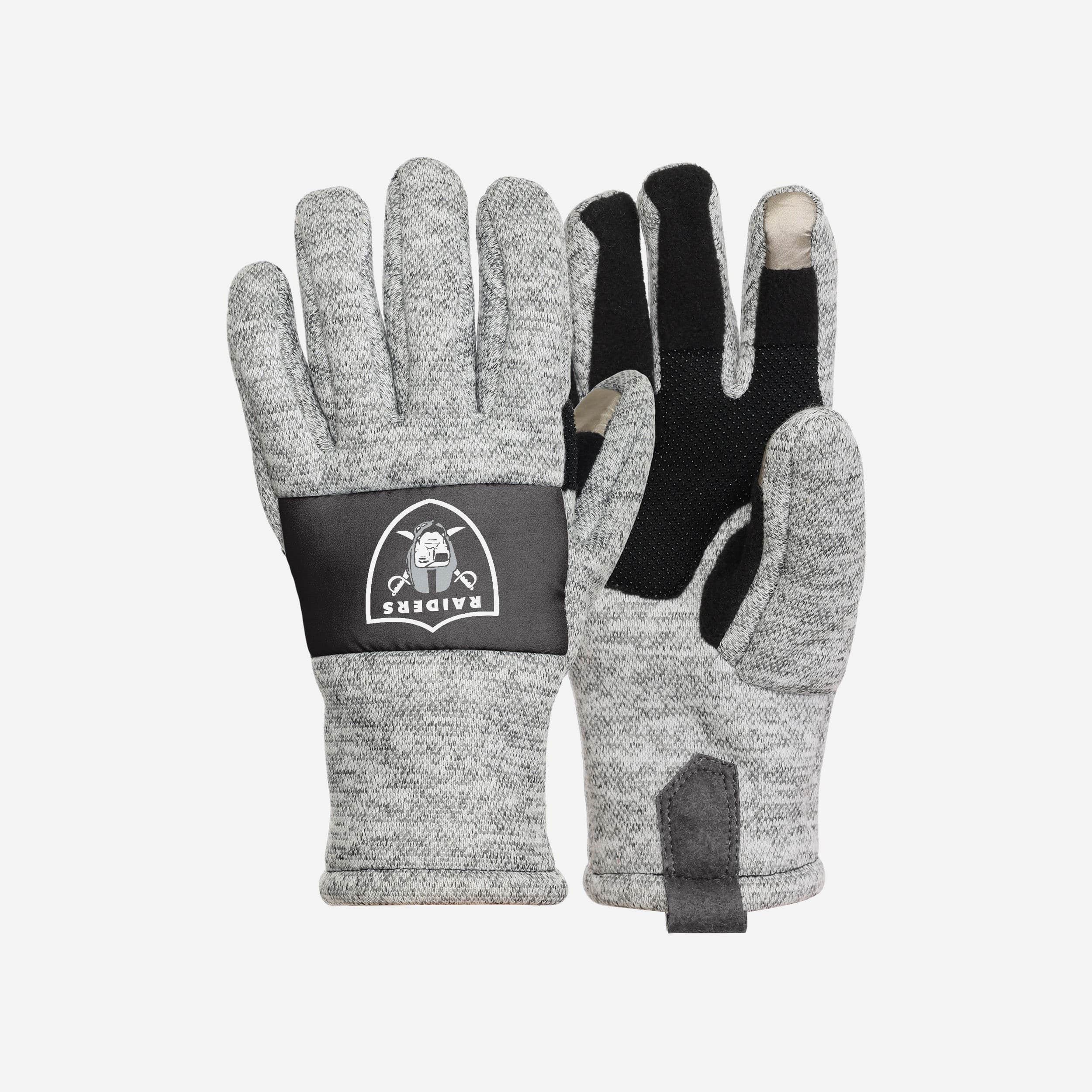 Hot Las Vegas Raiders Heather Grey Insulated Gloves