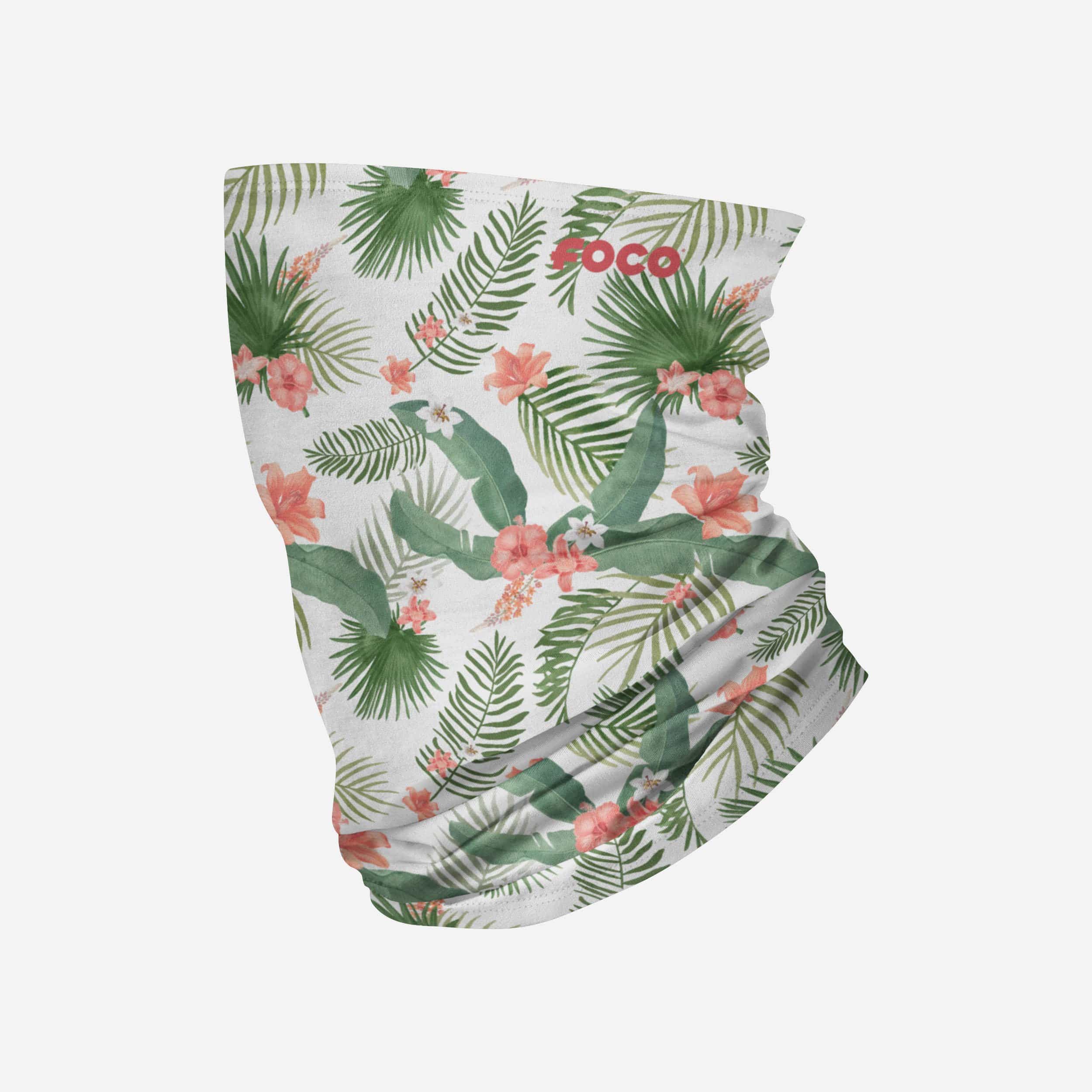 Exquisite Palm Leaves Polyfleece Gaiter Scarf - A Must-Have Fashion Accessory
