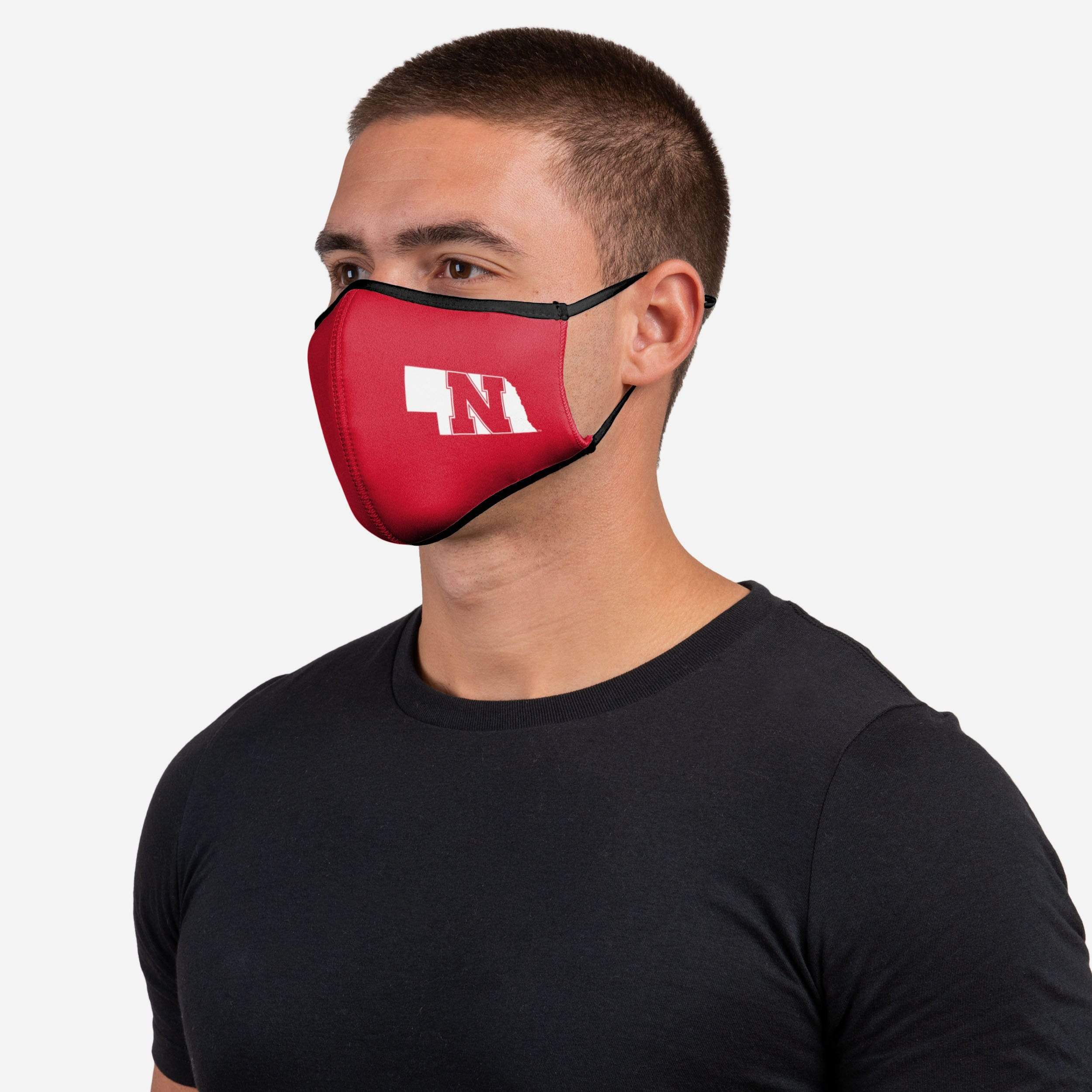 Nebraska Cornhuskers Sports 3-Pack Face Cover - Represent Your Team in Style!