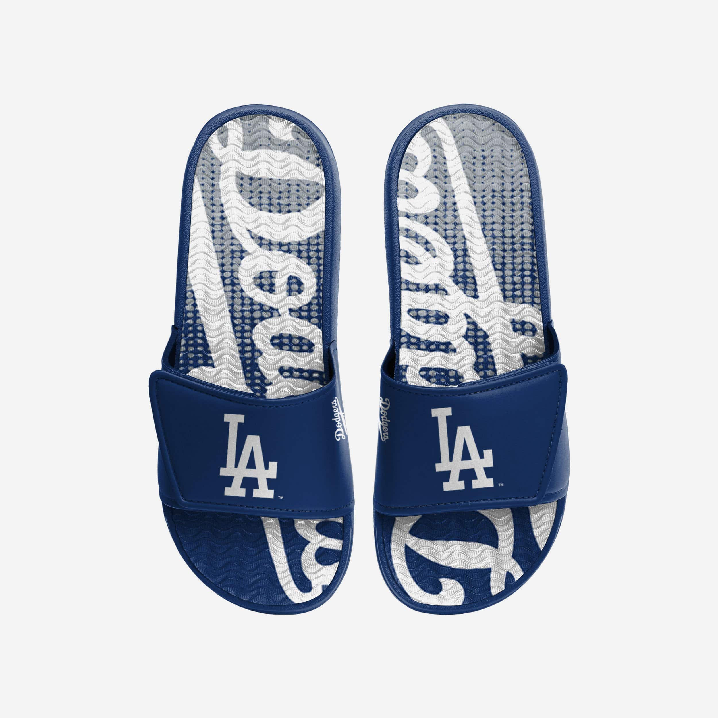 Los Angeles Dodgers Gradient Wordmark Comfort Gel Slides
