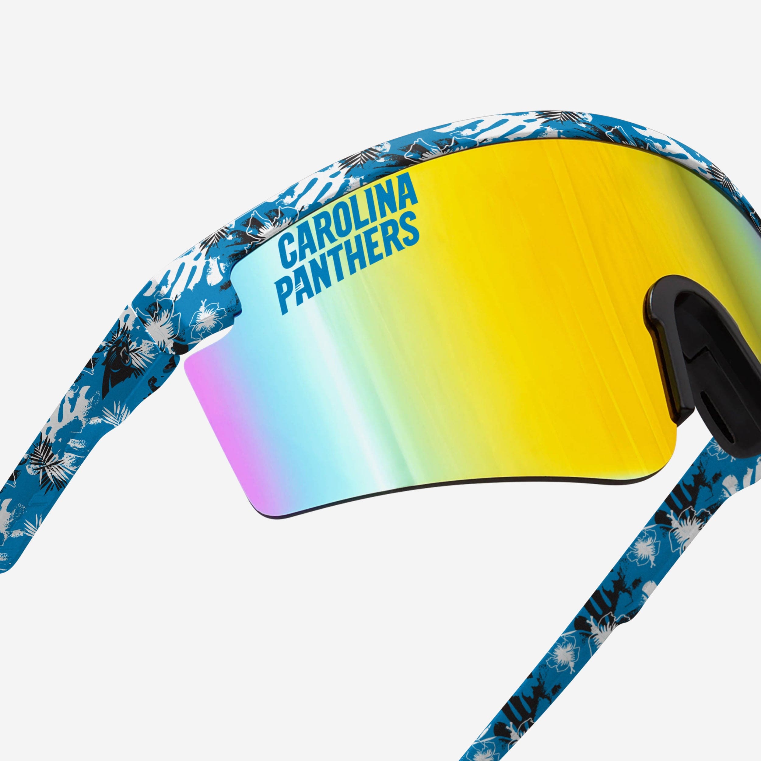 Carolina Panthers Stylish Floral Large Frame Sunglasses