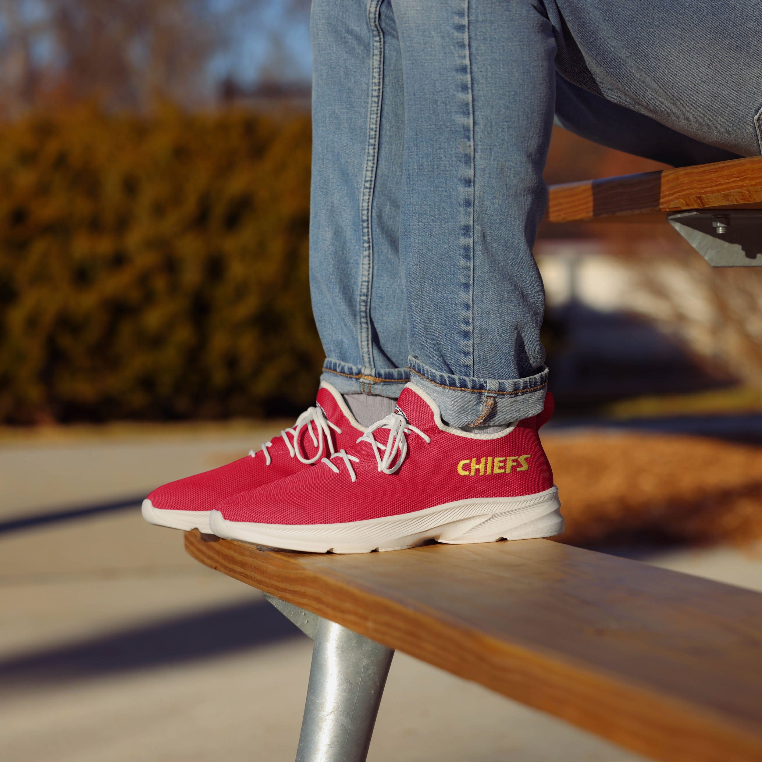 Kansas City Chiefs Stylish Team Color Sneakers