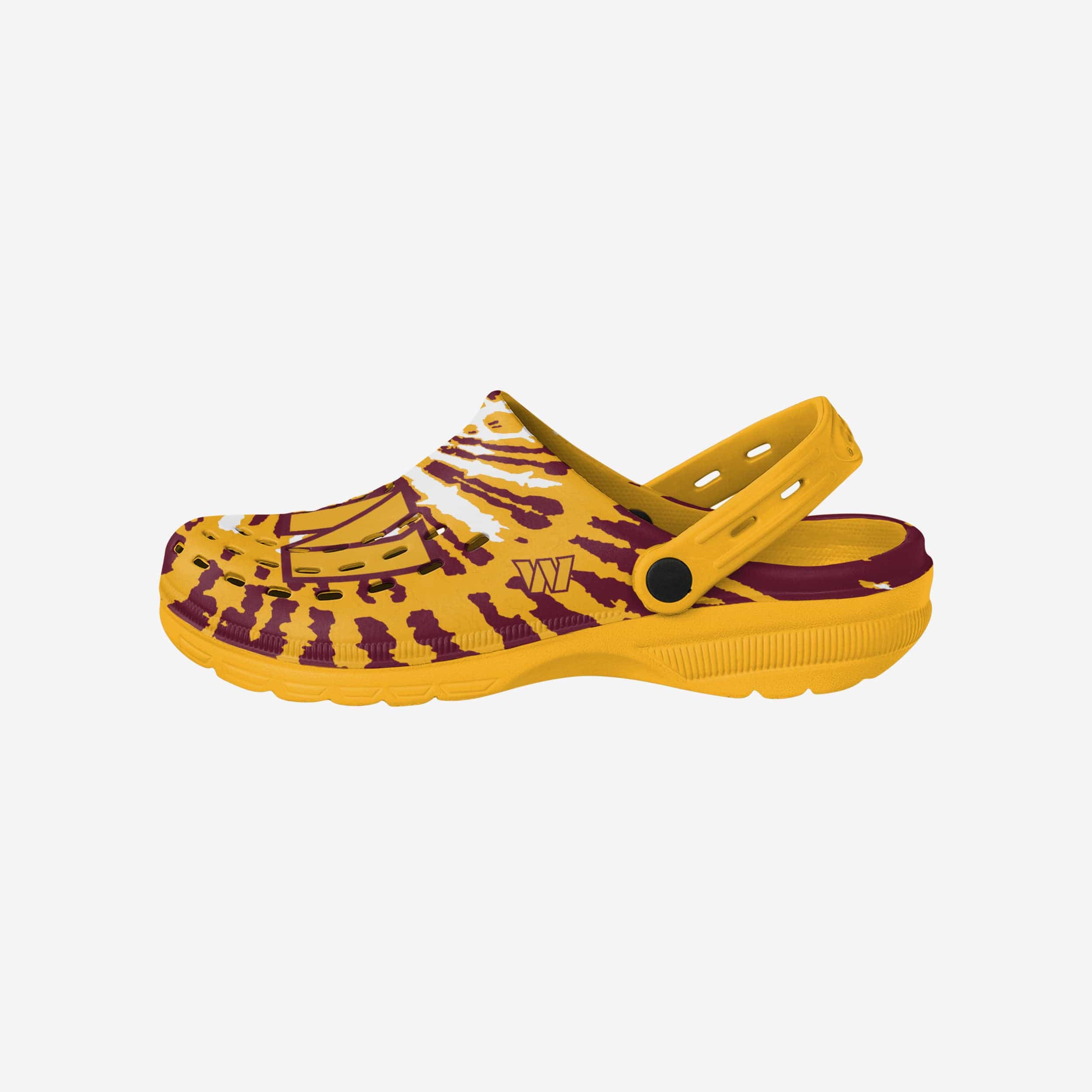 Washington Commanders Stylish Tie - Dye Clogs with Straps