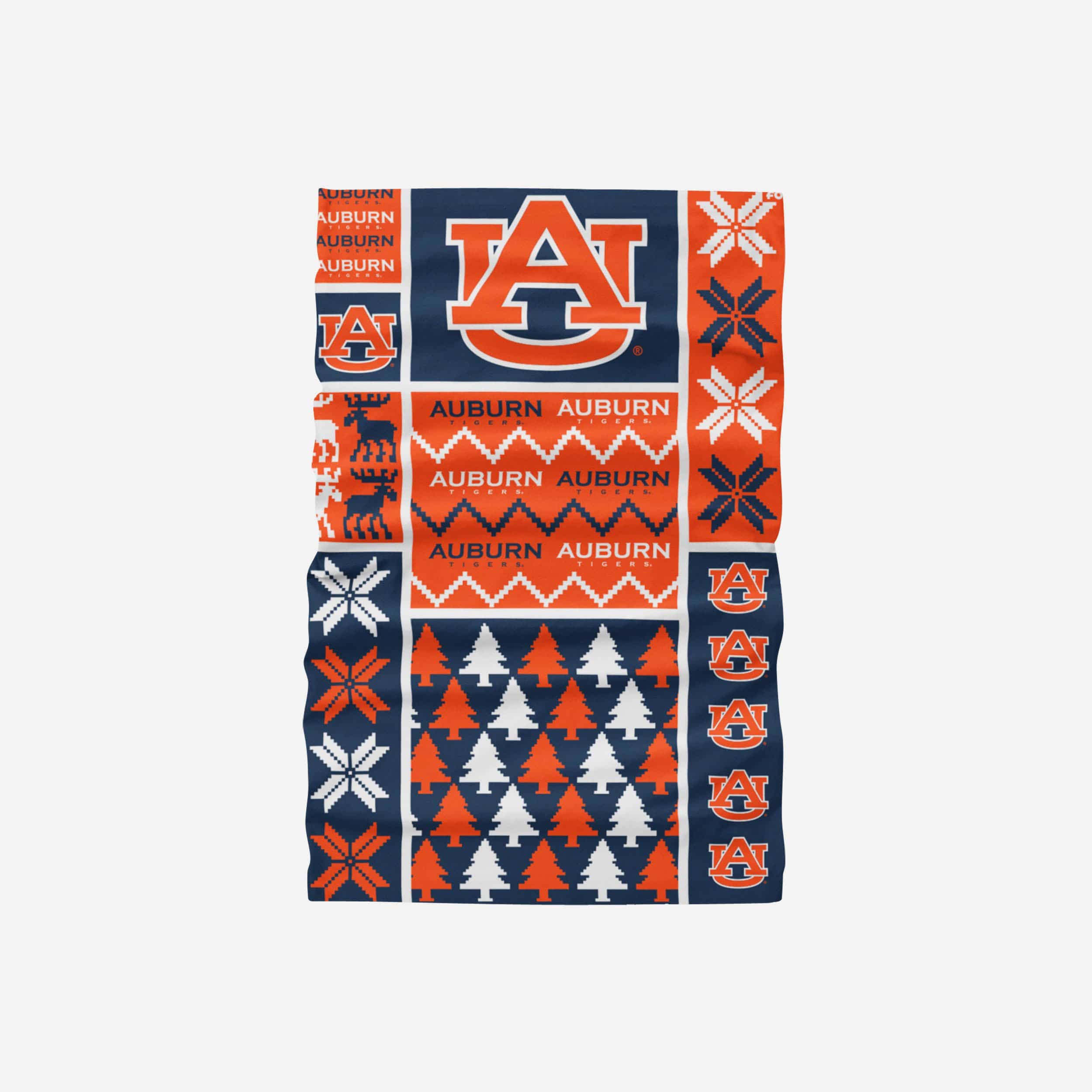 Auburn Tigers Stylish Block Gaiter Scarf - Represent Your Team in Style!