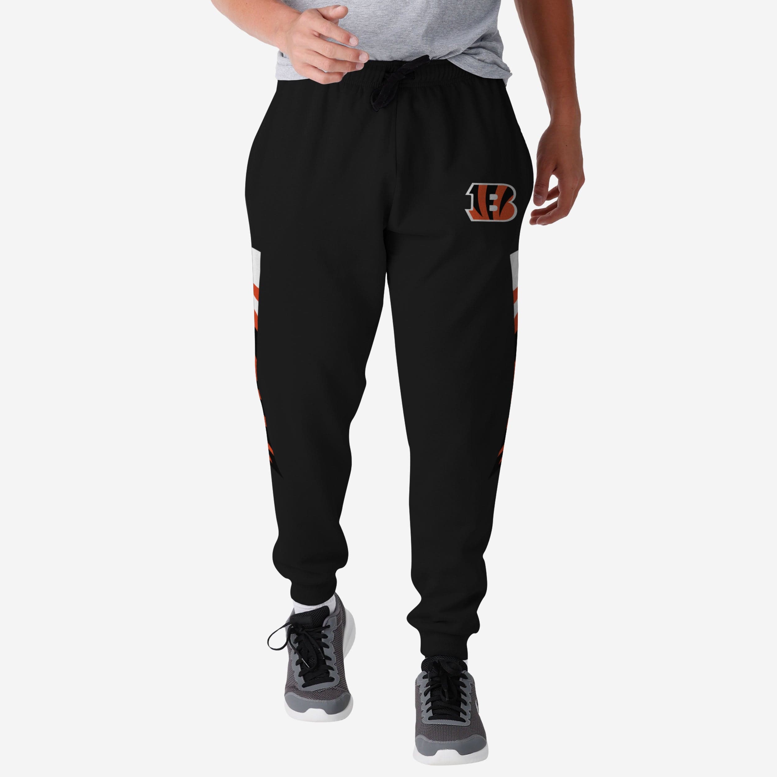 Cincinnati Bengals Team Stripe Joggers - Stylish Workout Gear