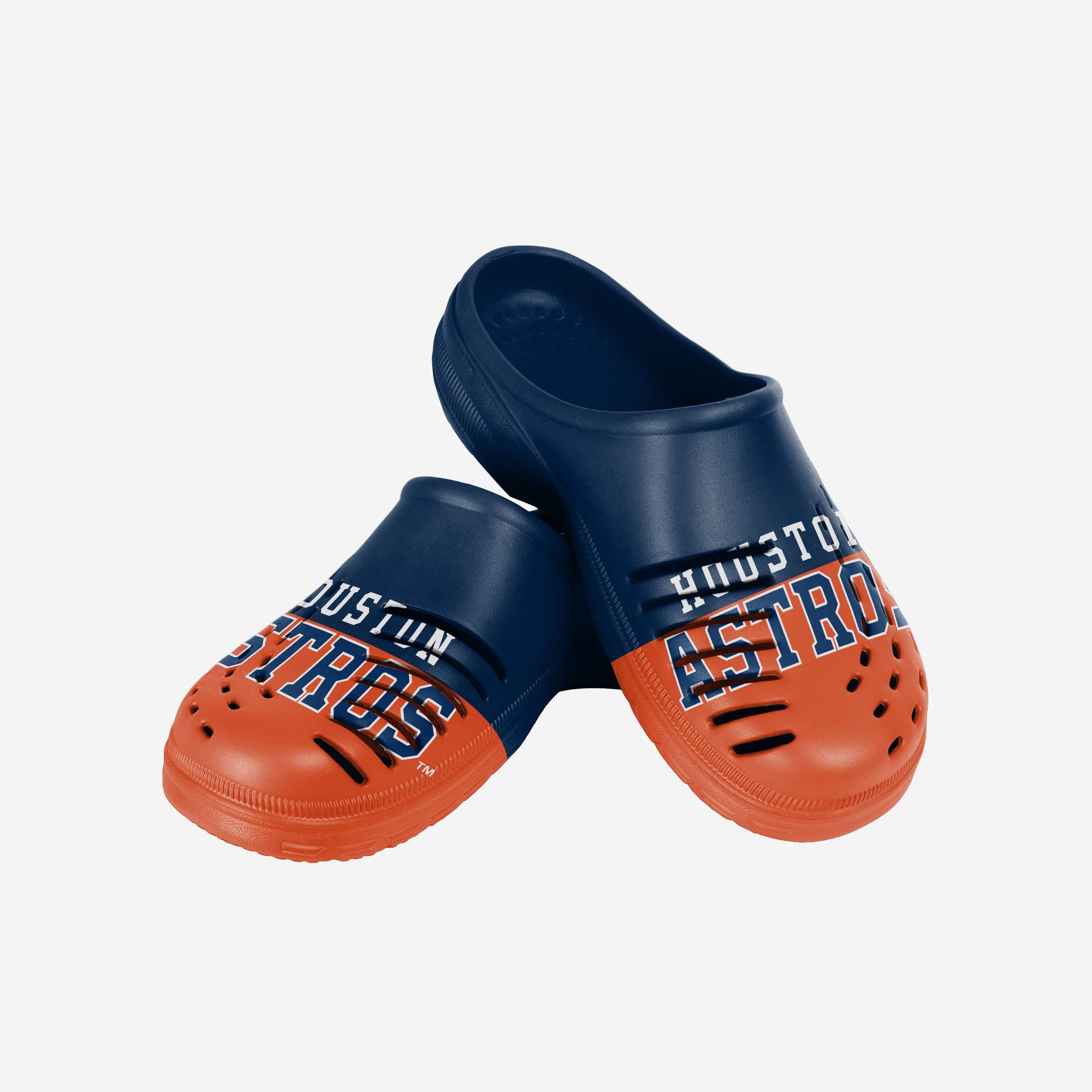 Stylish Houston Astros Men's Colorblock Big Logo Clogs