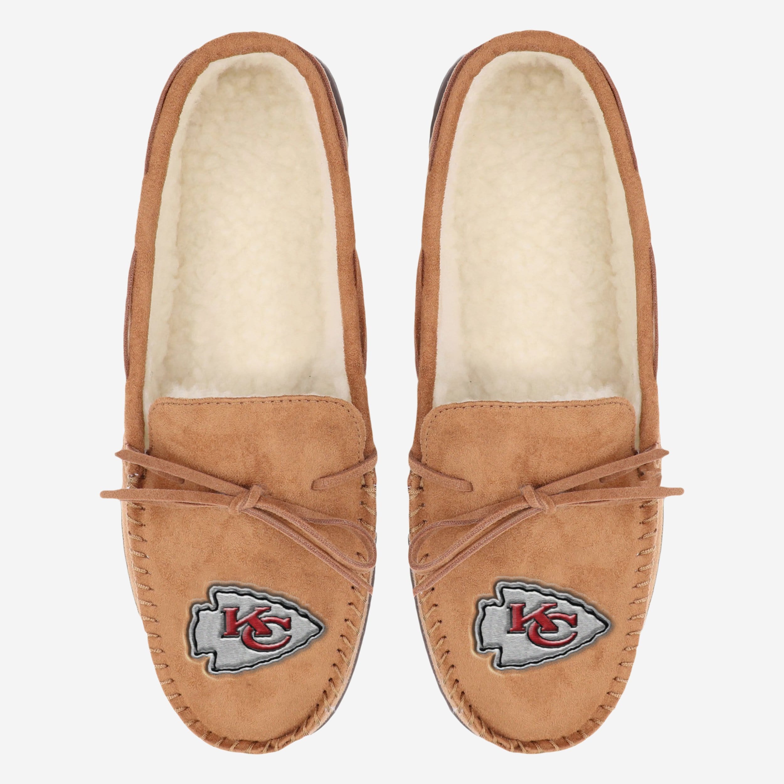 Kansas City Chiefs Super Comfy Moccasin Slippers