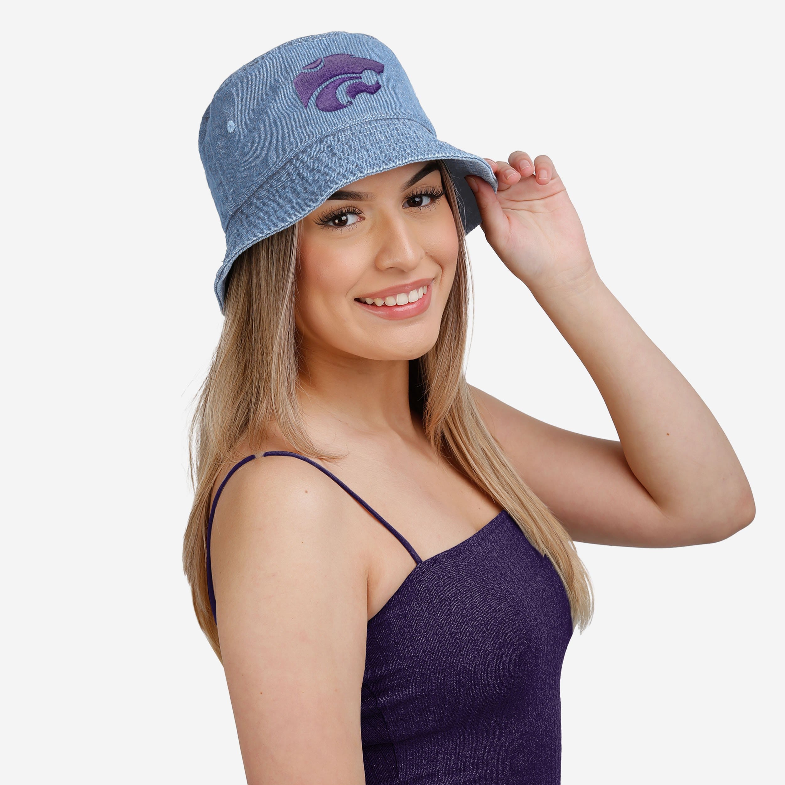 Kansas State Wildcats Stylish Denim Bucket Hat