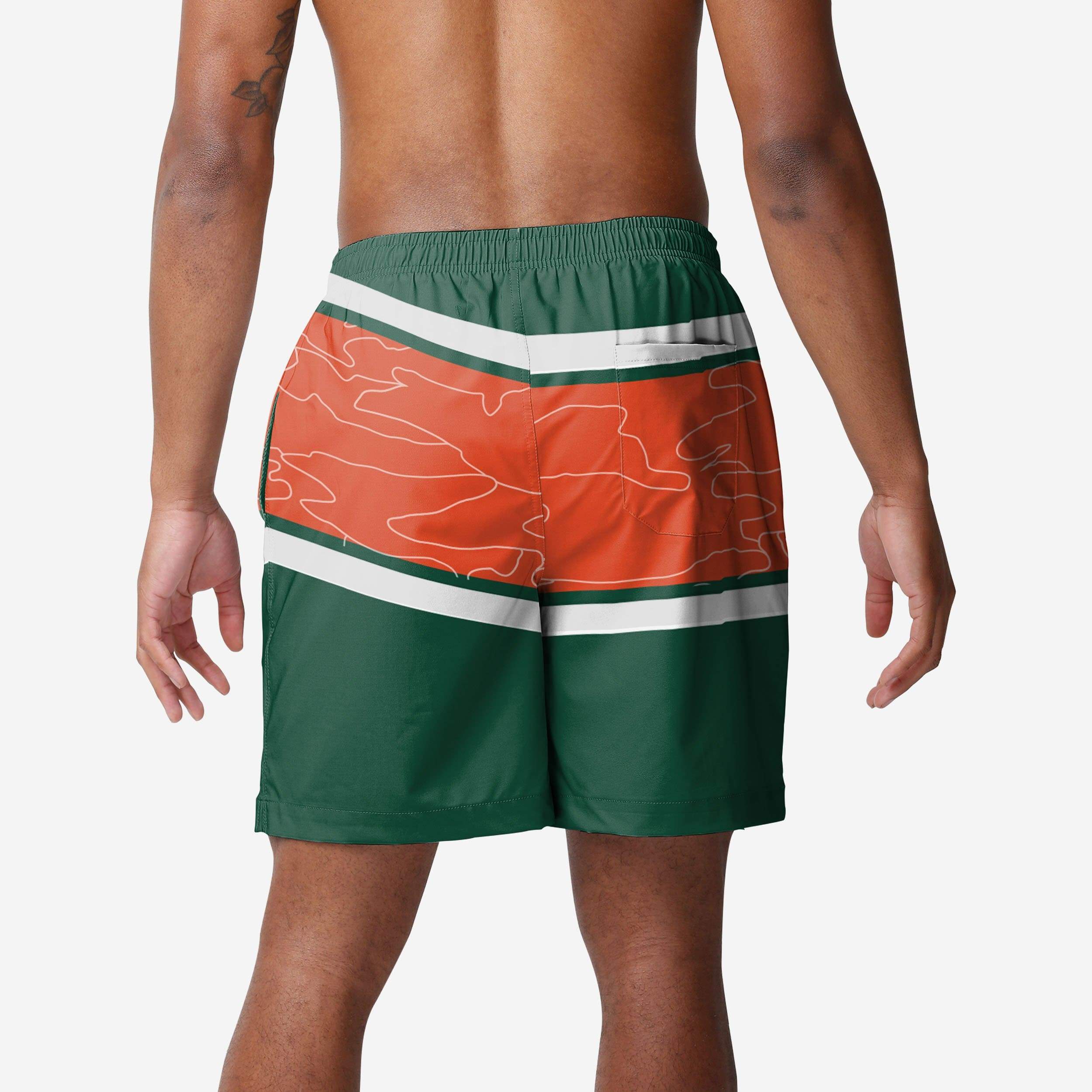Miami Hurricanes Bold Wordmark Swim Trunks - Show Your Fandom!