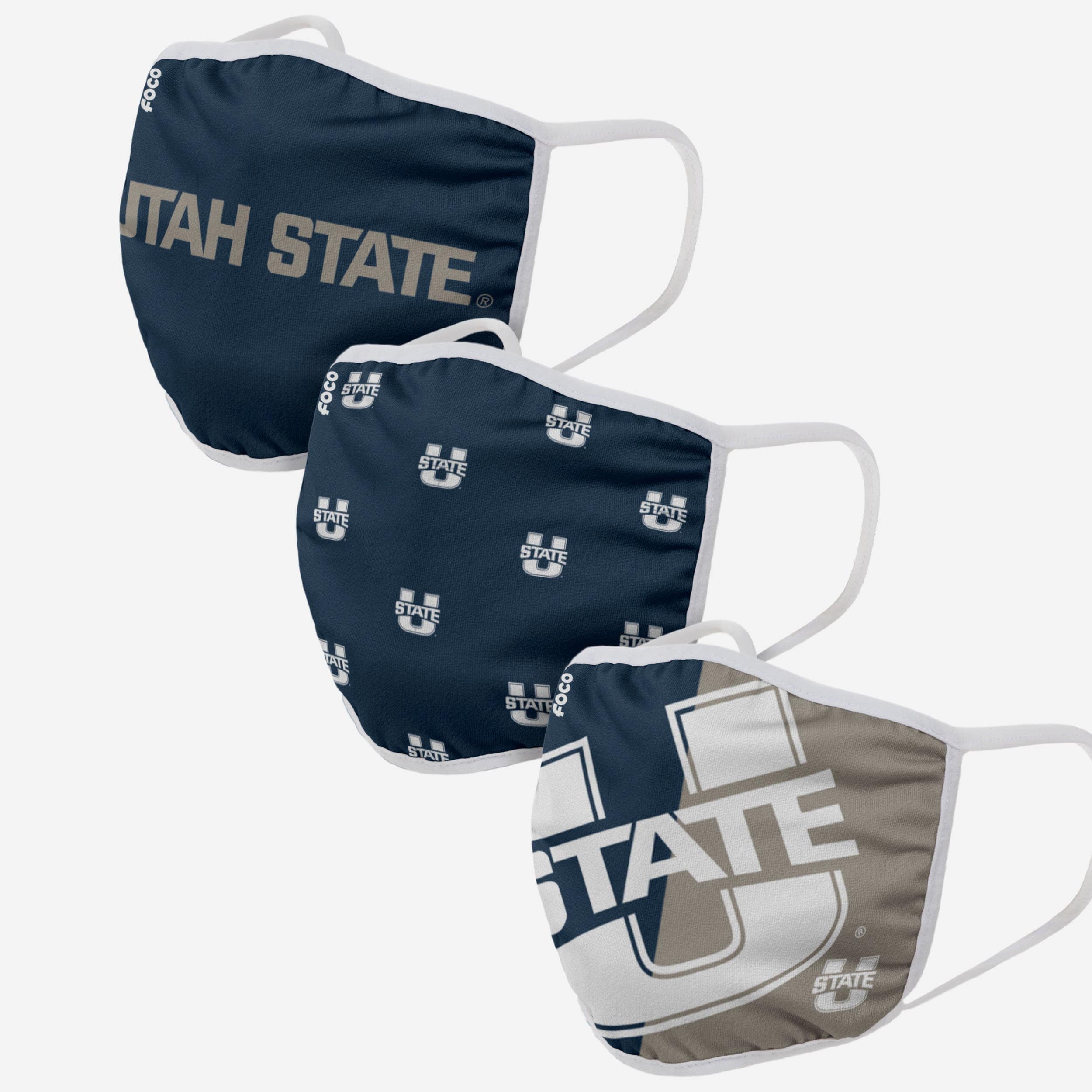 Utah State Aggies 3-Pack Face Cover - Show Your Team Spirit!