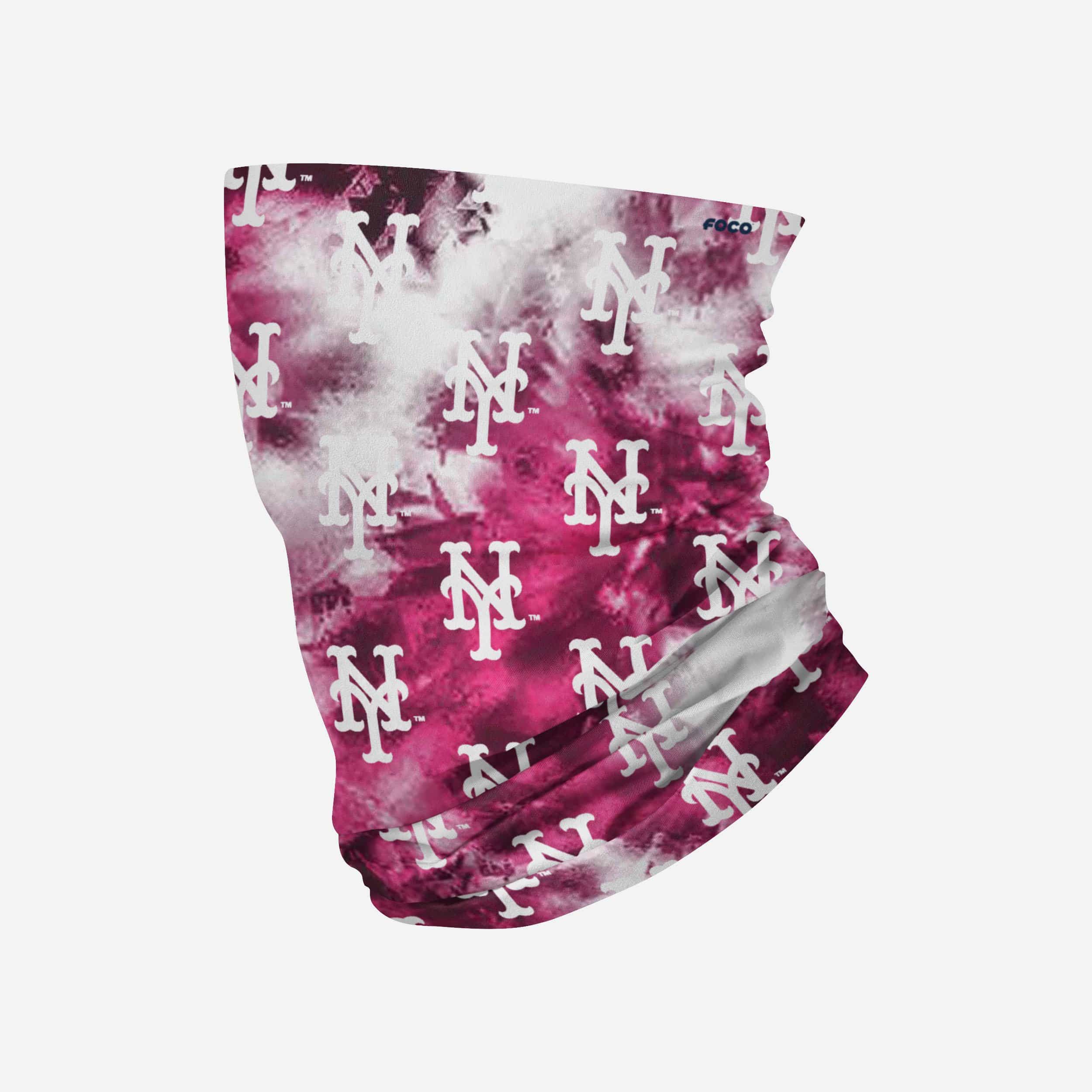 New York Mets Pink Tie-Dye Gaiter Scarf