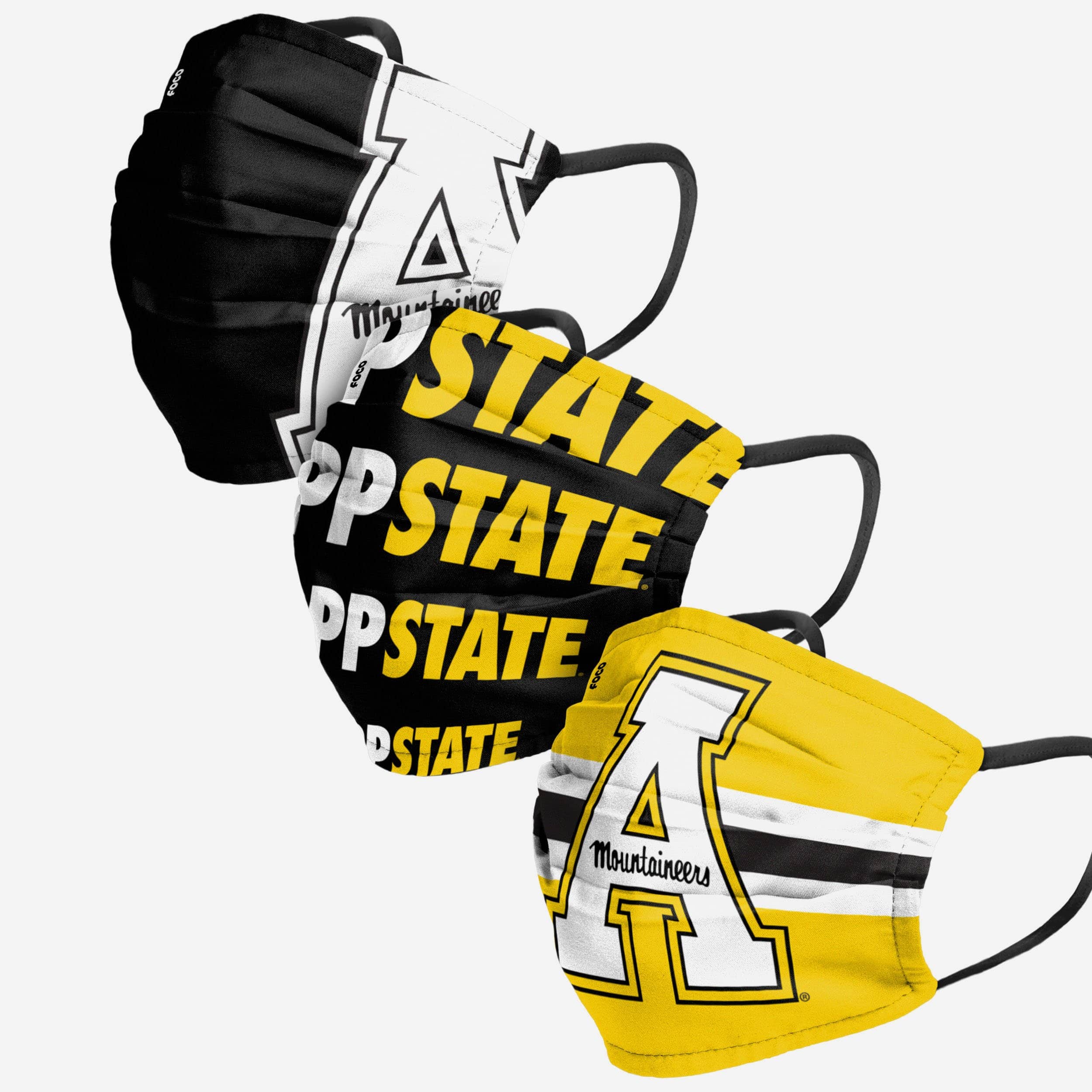 Appalachian State Mountaineers Matchday 3-Pack Face Cover - Show Your Team Spirit!