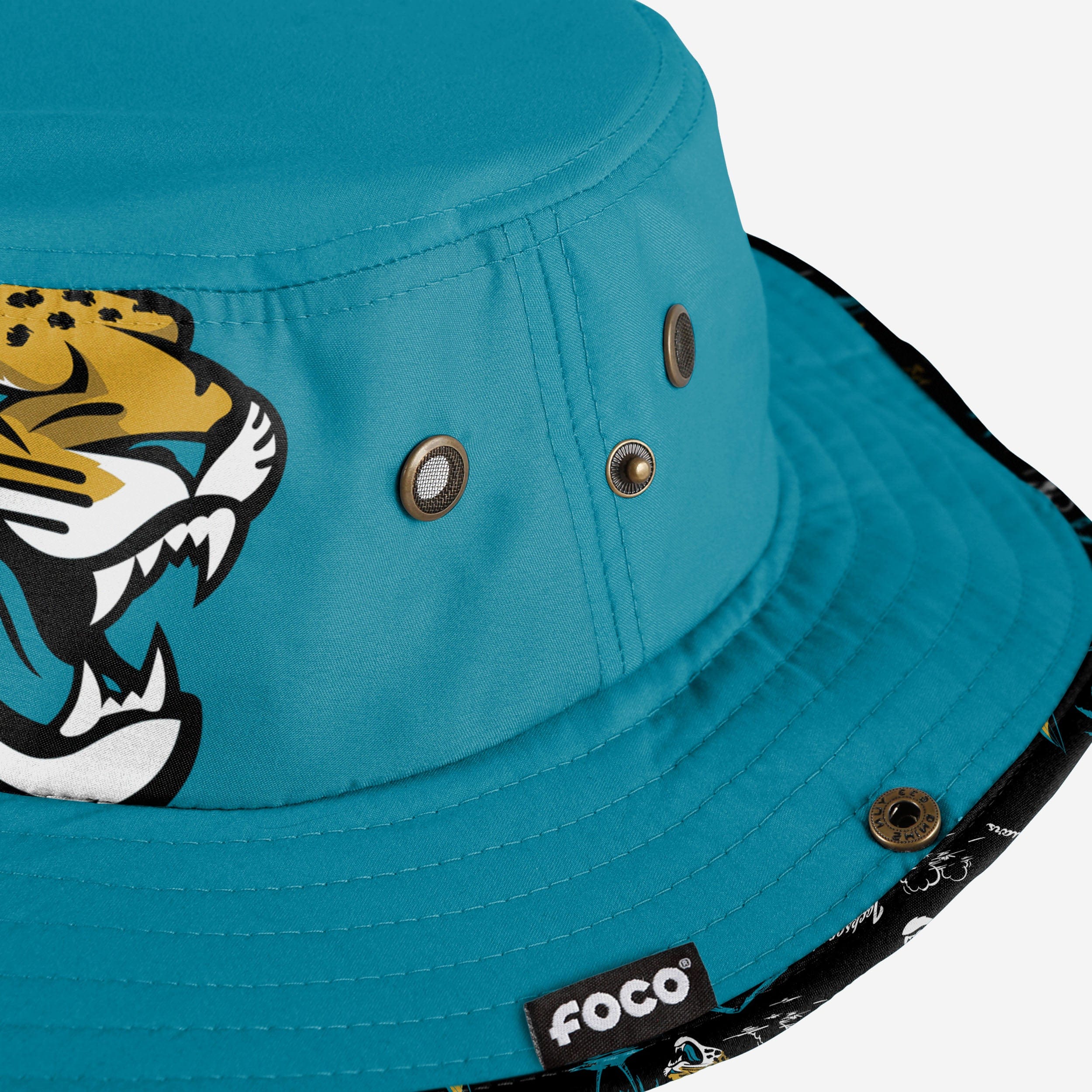 Jacksonville Jaguars Stylish Cropped Big Logo Hybrid Boonie Hat