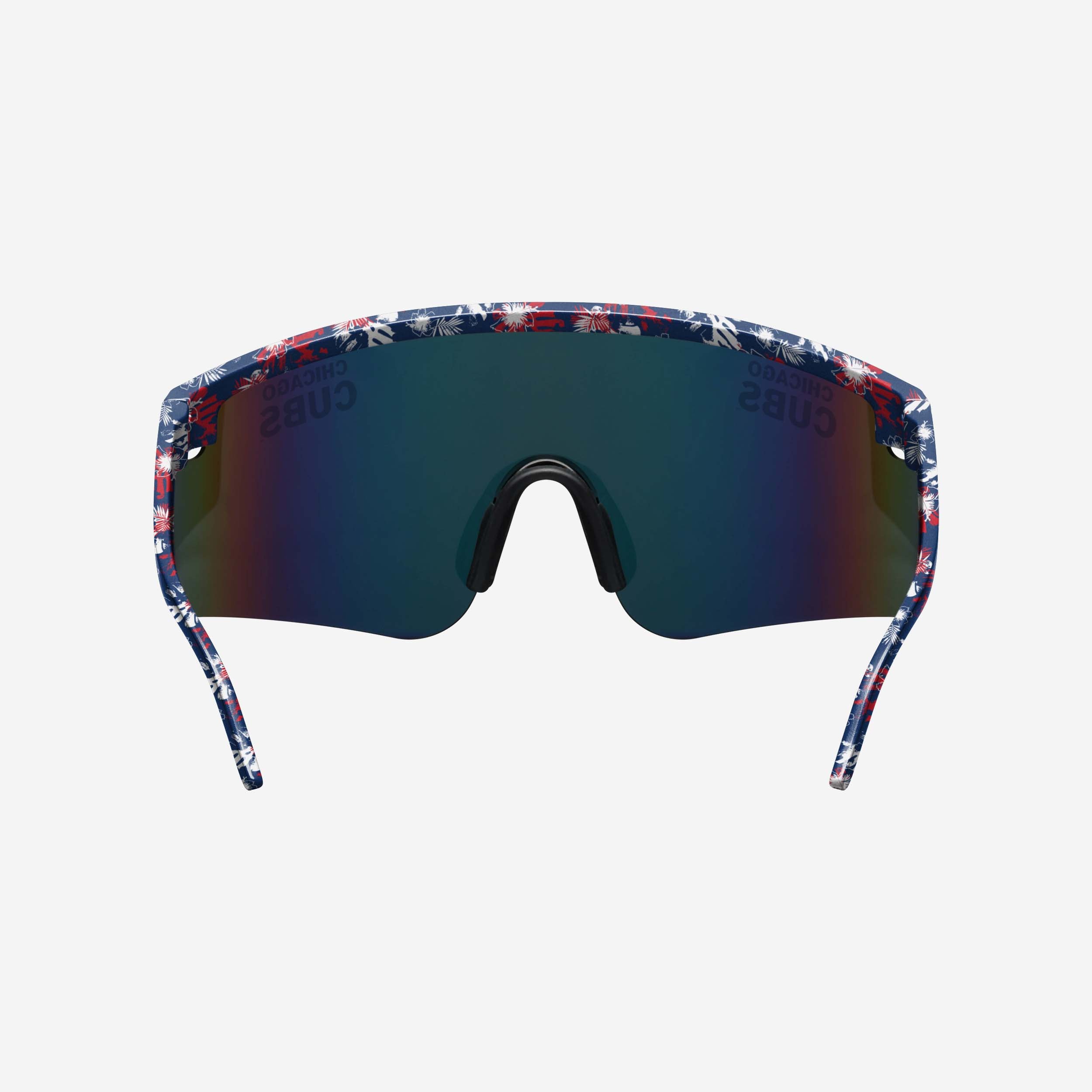 Stylish Chicago Cubs Floral Large Frame Sunglasses