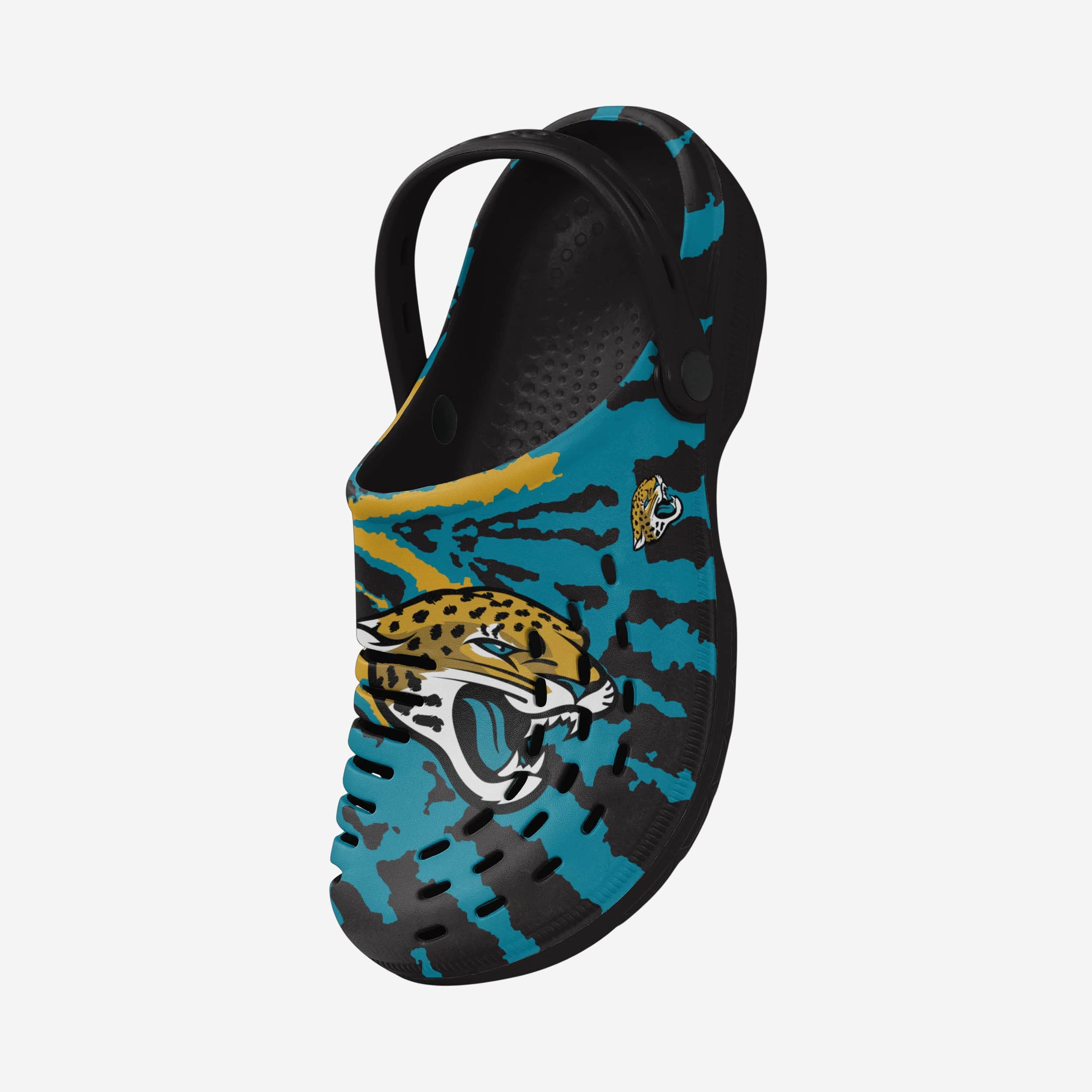 Jacksonville Jaguars Stylish Tie - Dye Clogs with Straps