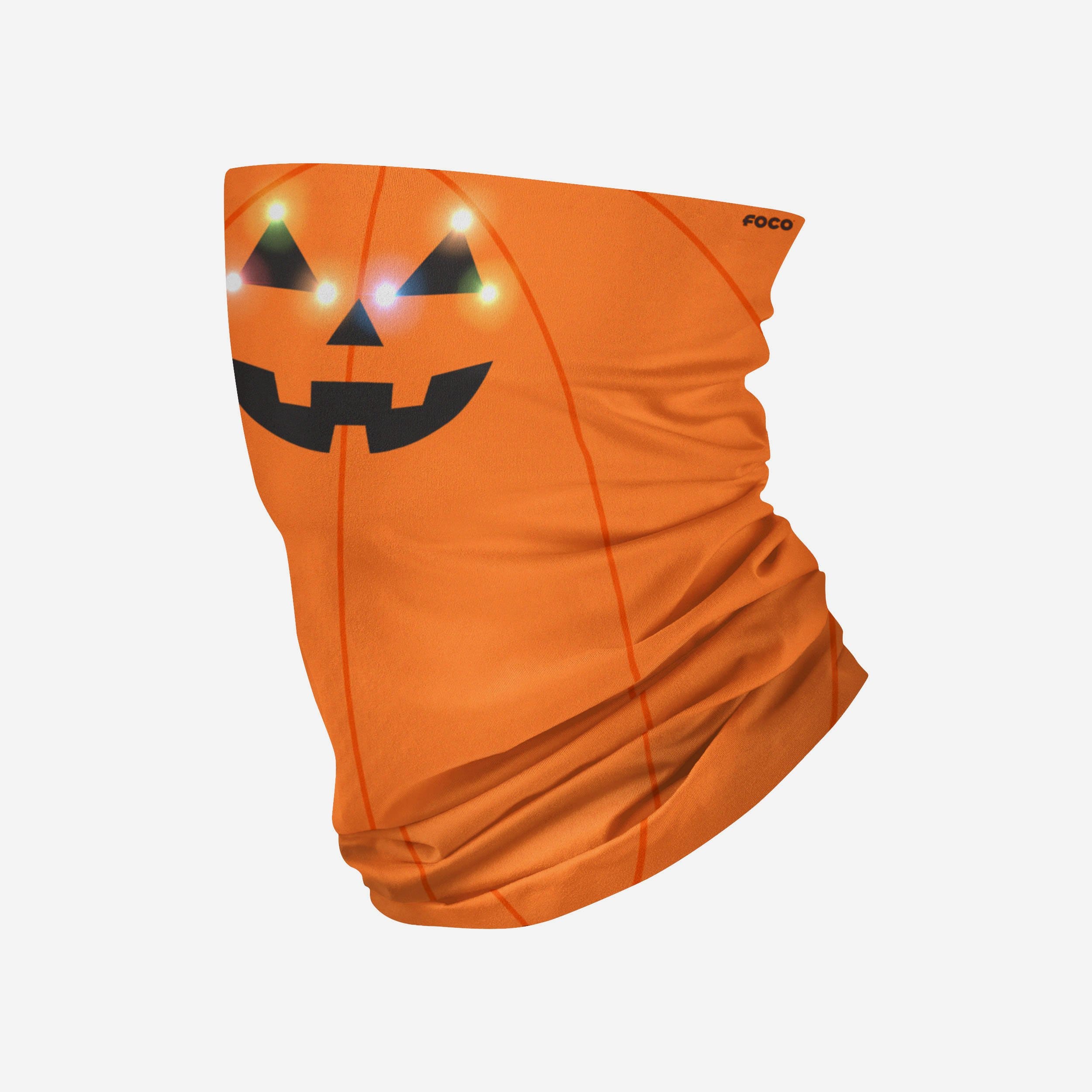 Gorgeous Pumpkin Light-Up Gaiter Scarf - Light Up Your Style!