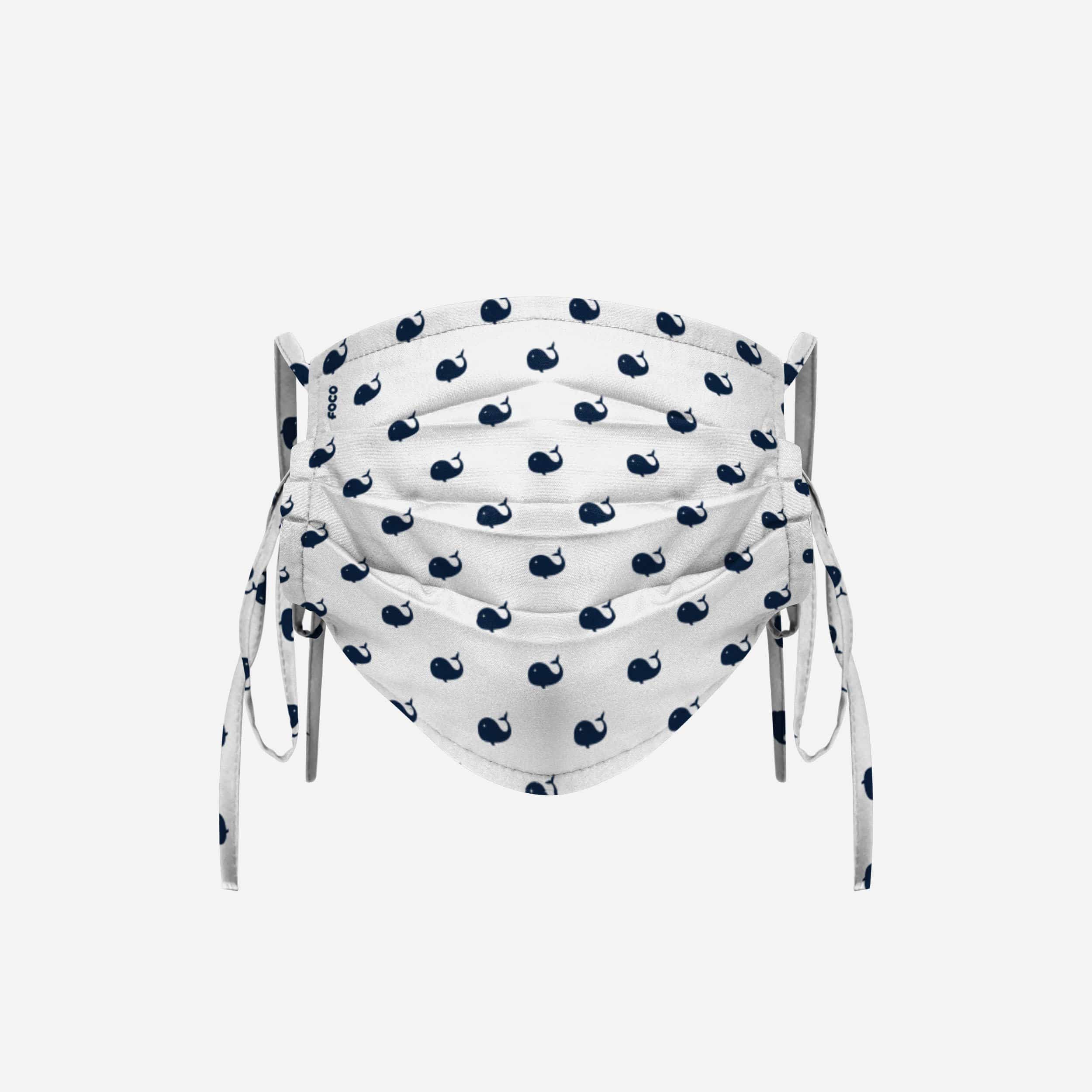Stylish Whales Tie-Back Face Cover - Make a Fashion Statement!