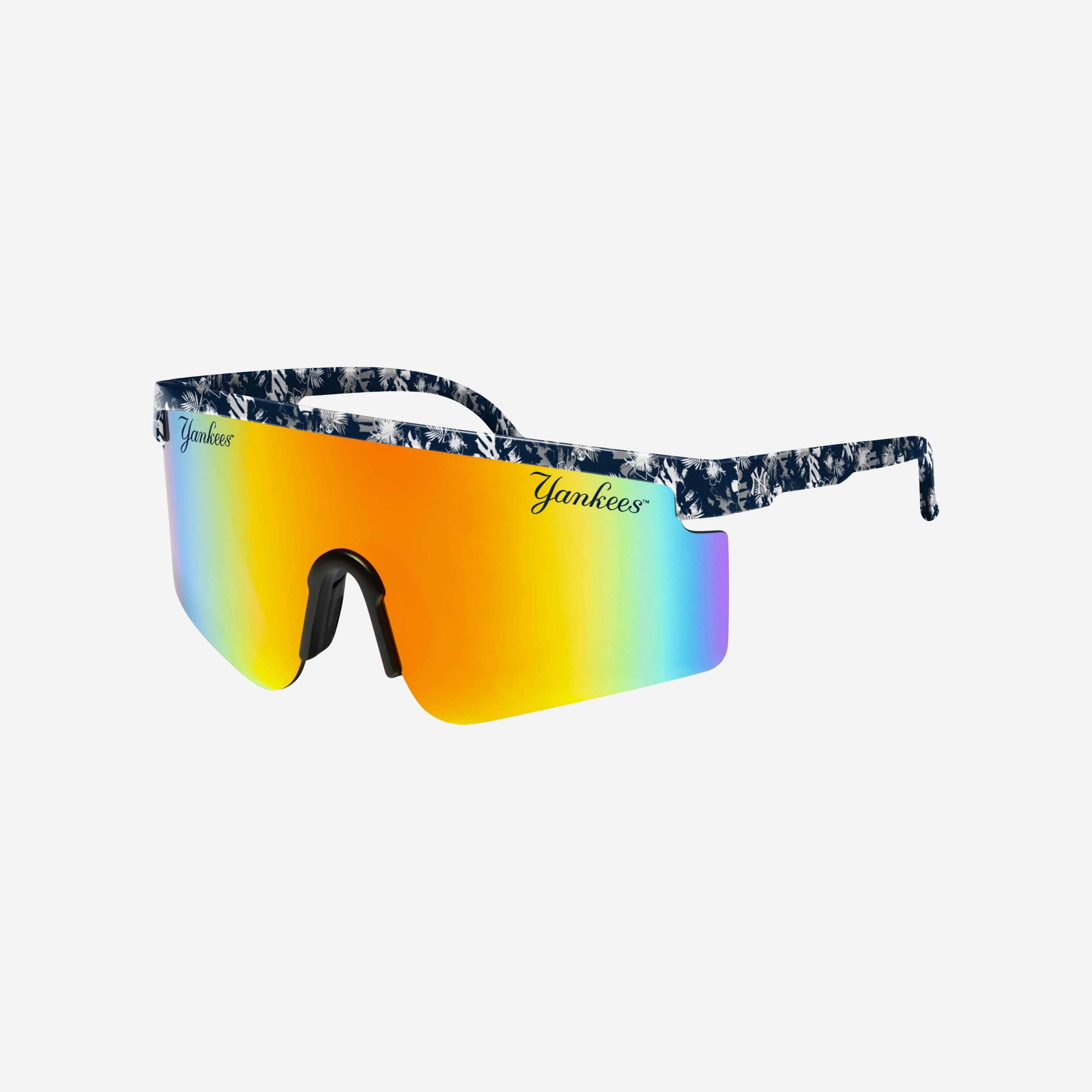 Stylish New York Yankees Floral Large Frame Sunglasses