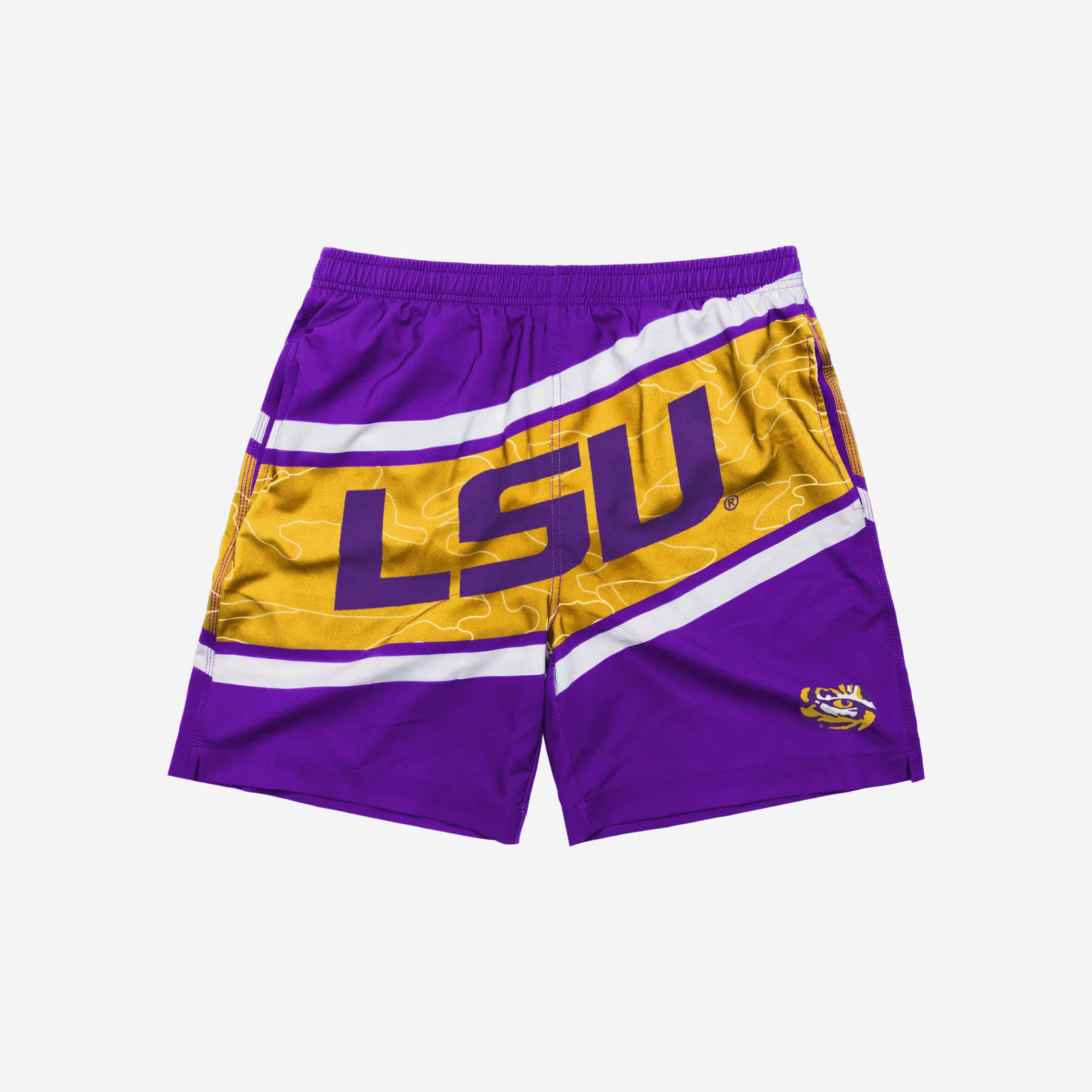 LSU Tigers Bold Wordmark Swimming Trunks - Show Your Fandom!