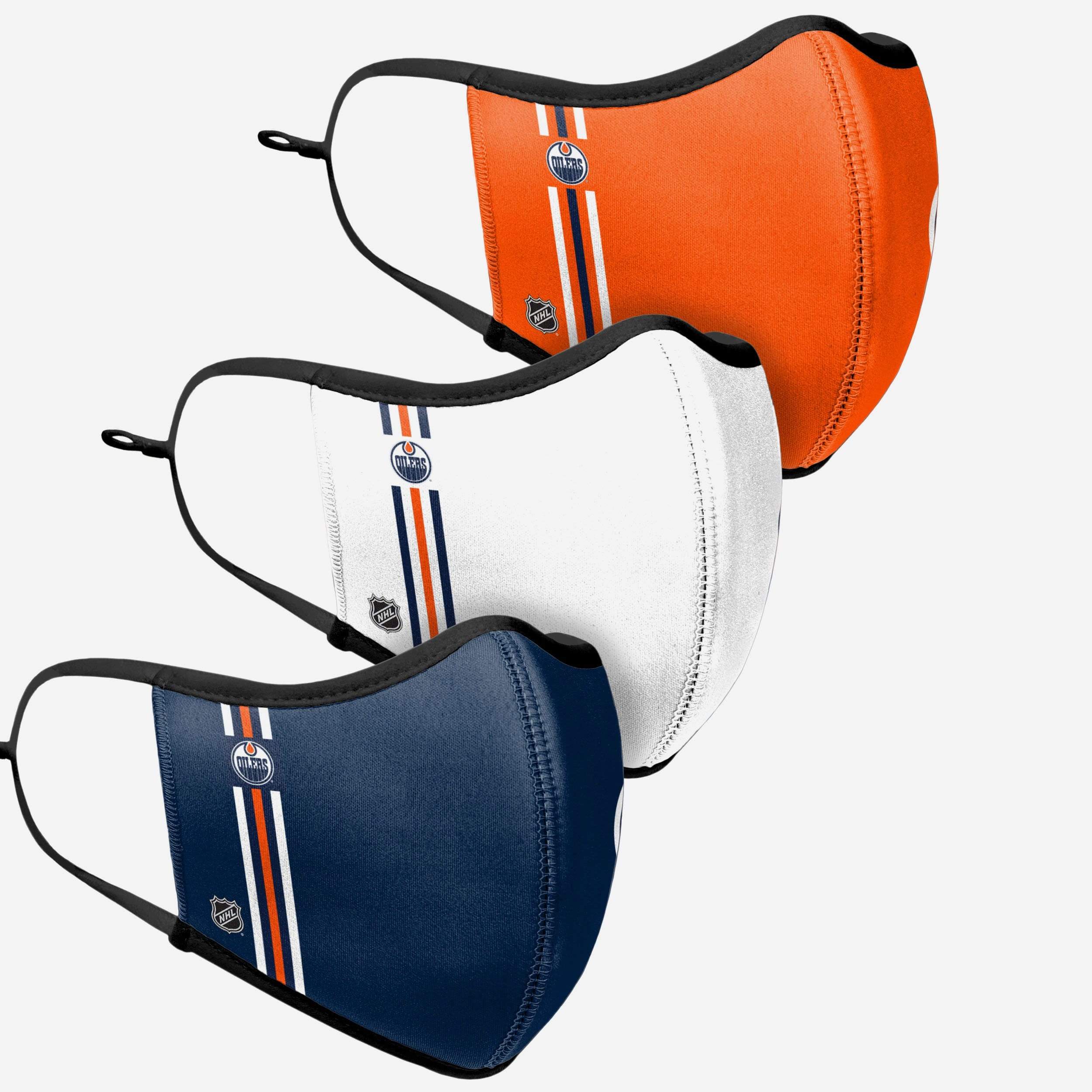 Edmonton Oilers 3-Pack Sporty Face Covers - Show Your Team Spirit!