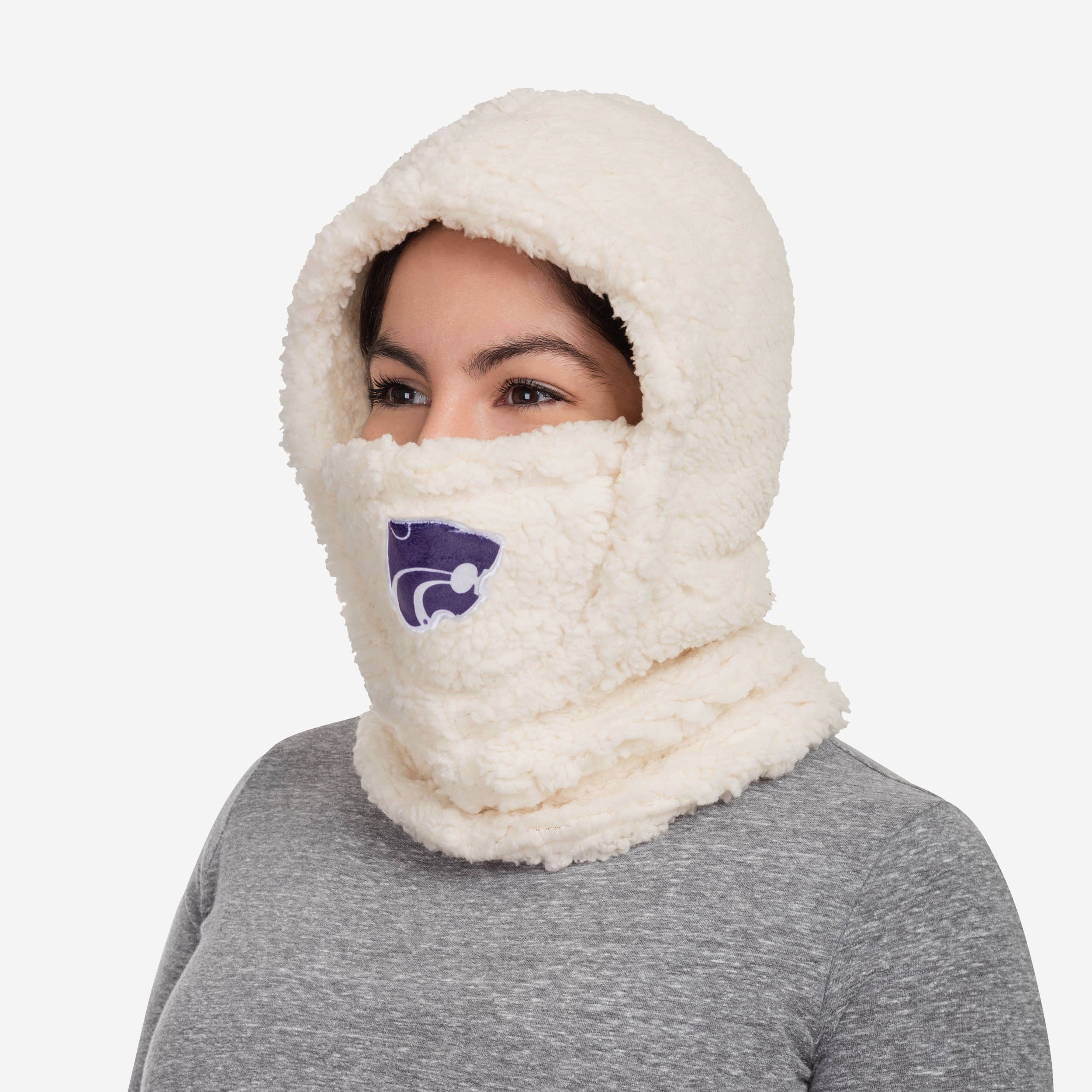 Kansas State Wildcats Super Comfy Sherpa Hooded Gaiter - Must - Have for Fans!