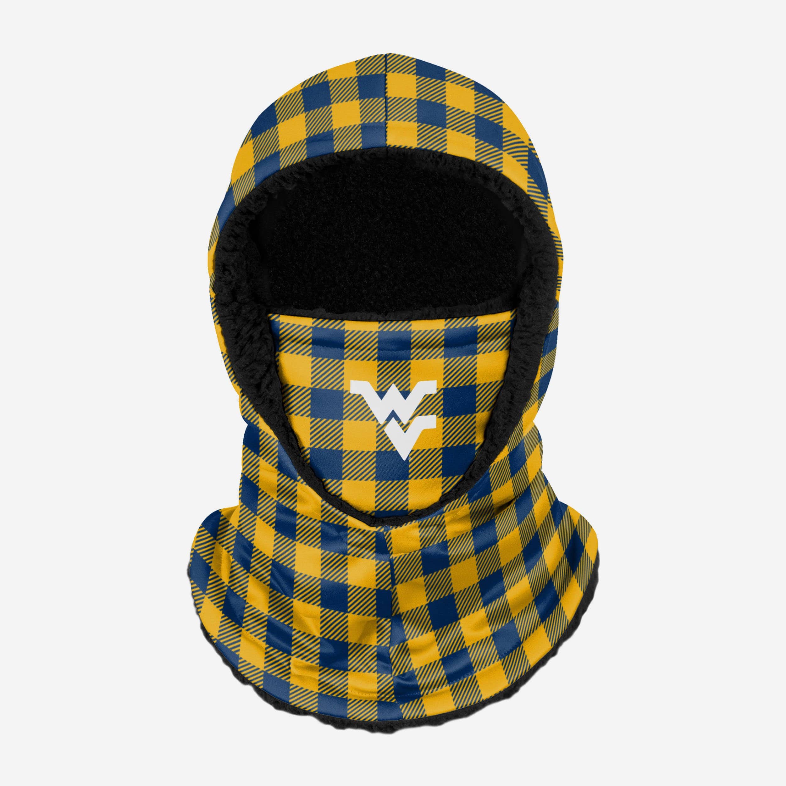 West Virginia Mountaineers Plaid Hooded Gaiter - Fashionable & Functional Cold-Weather Gear