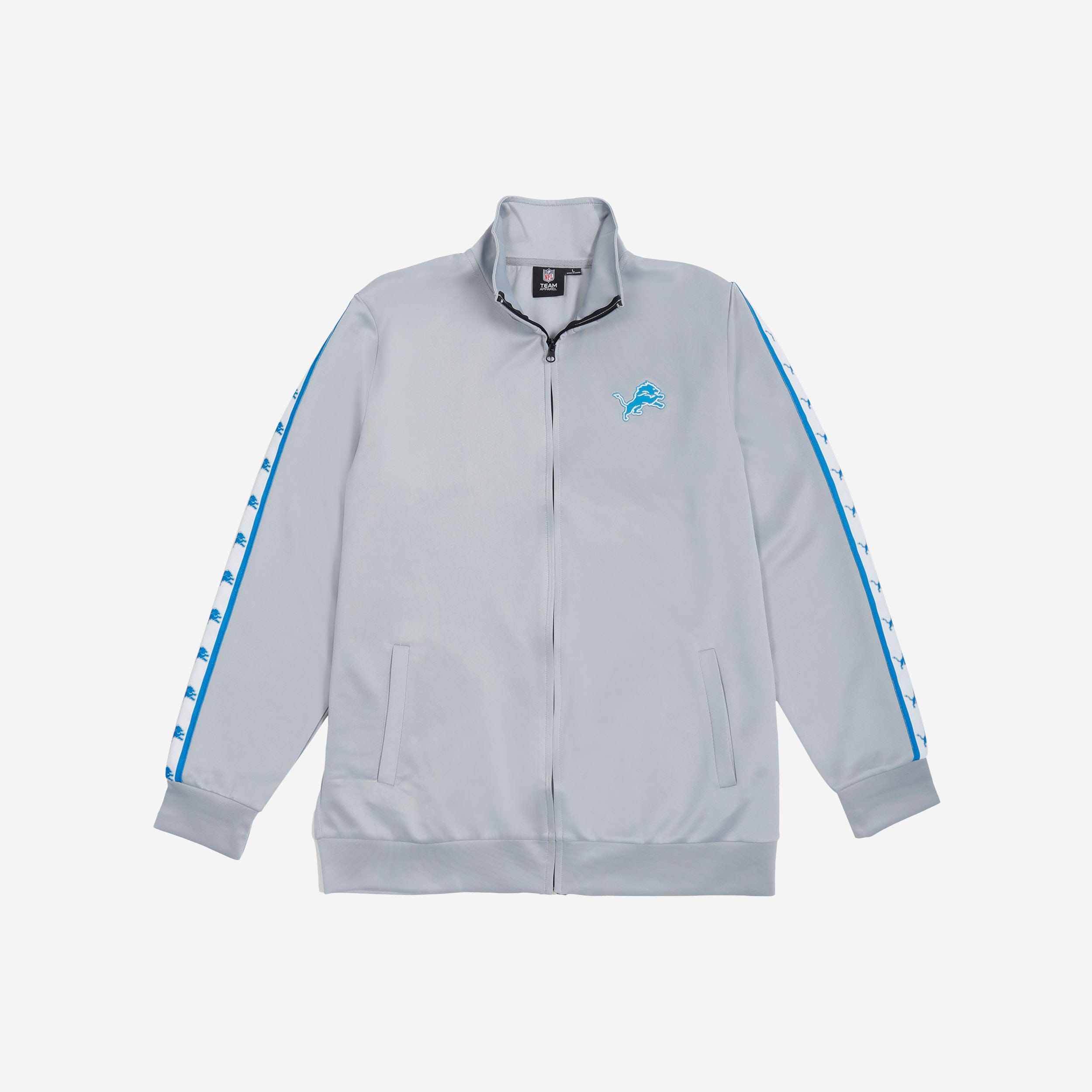 Detroit Lions Stylish Stripe Logo Track Jacket - Must - Have for Fans