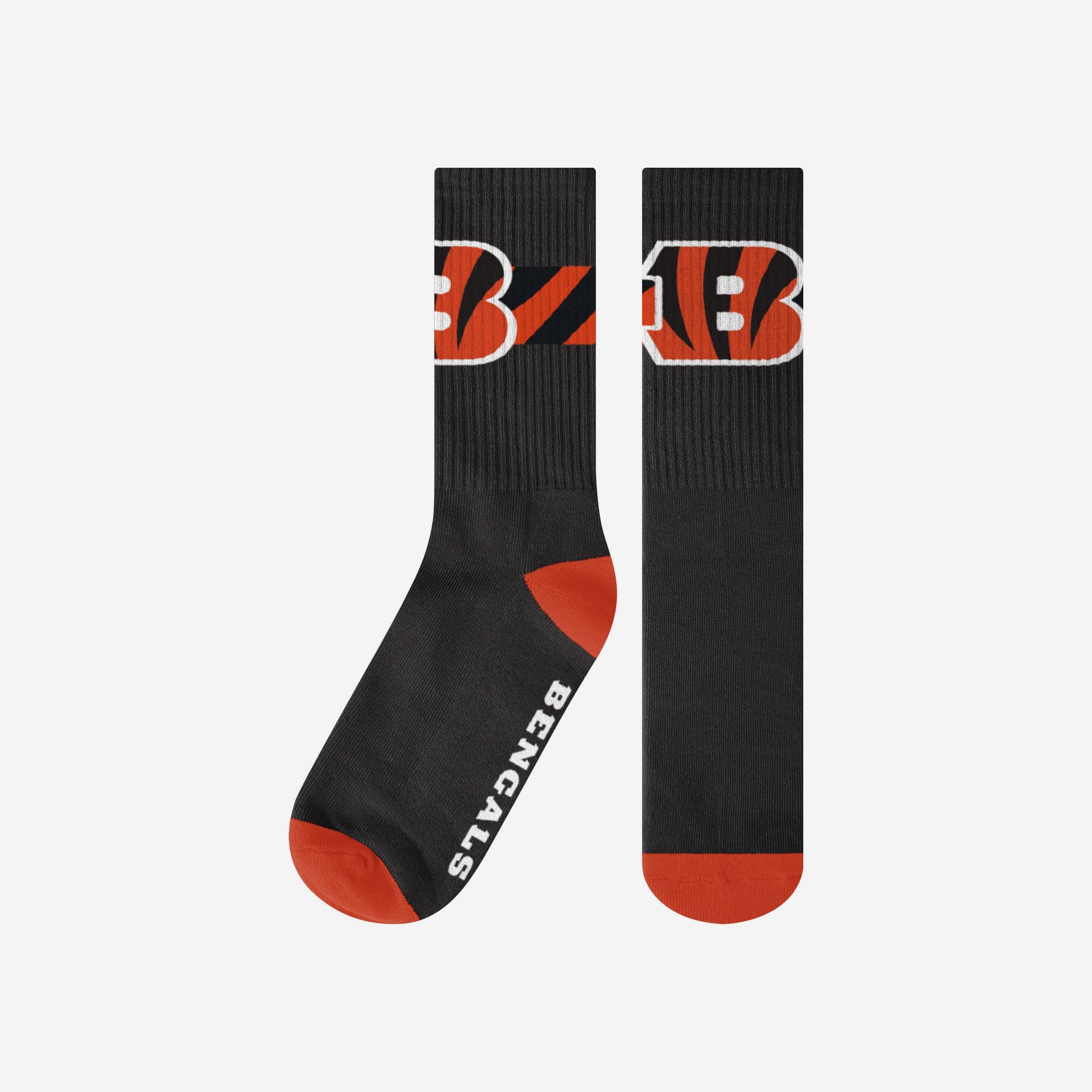 Stylish Cincinnati Bengals Team Stripe Crew Socks - Represent Your Team in Style!