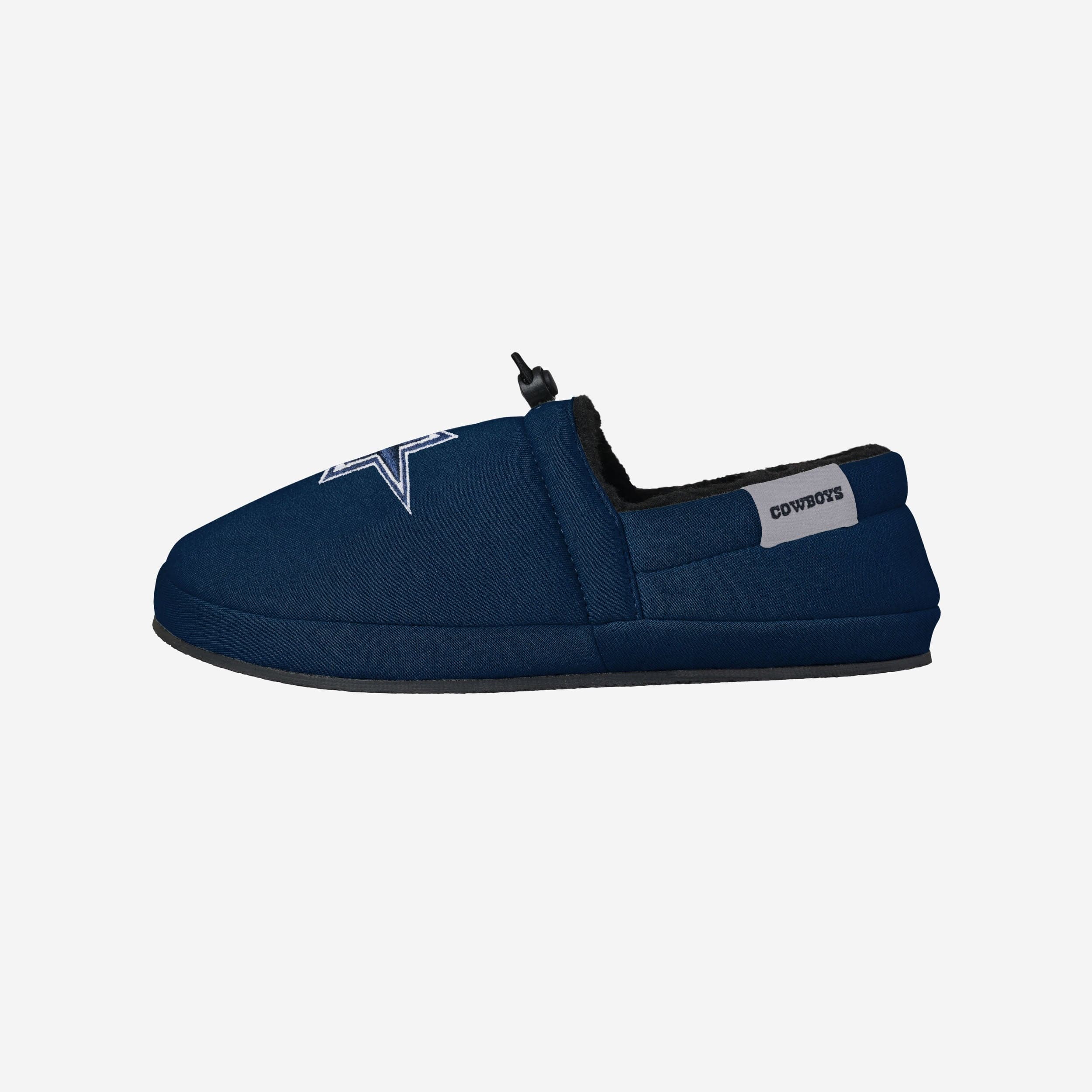 Dallas Cowboys Big Logo Athletic Moccasin Slippers - Show Your Team Pride in Style!