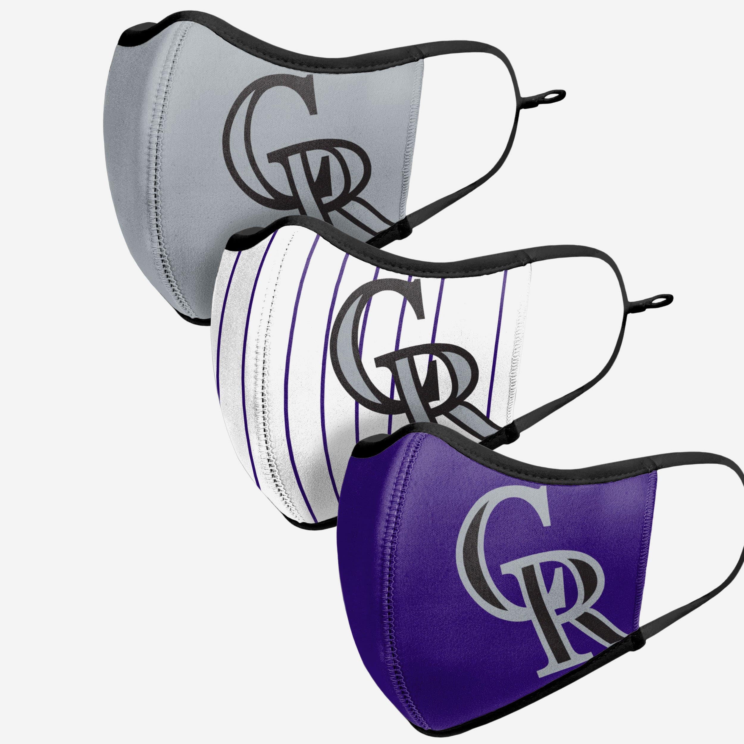 Colorado Rockies Sports 3-Pack Face Cover - Represent Your Team in Style!