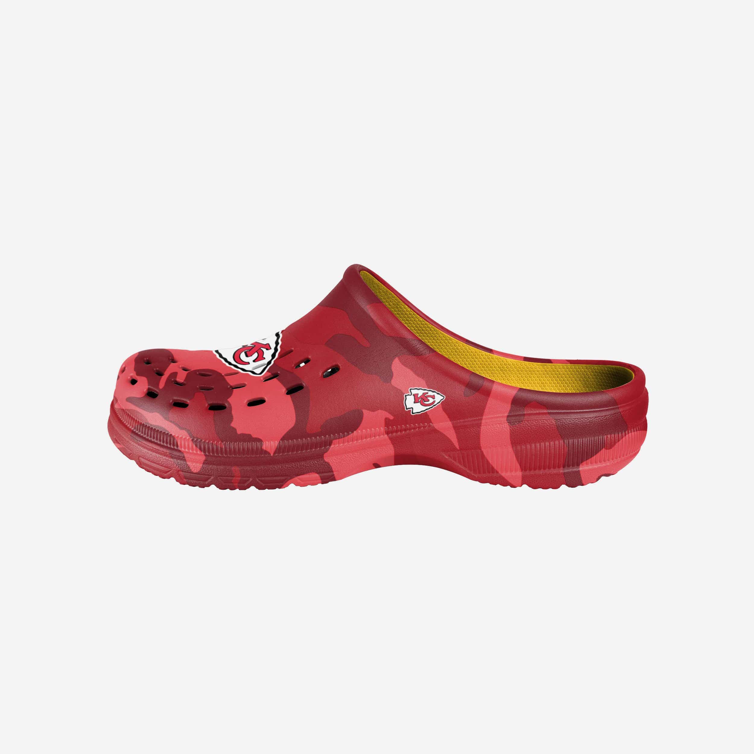 Kansas City Chiefs Tonal Camo Clogs - Show Your Fandom!
